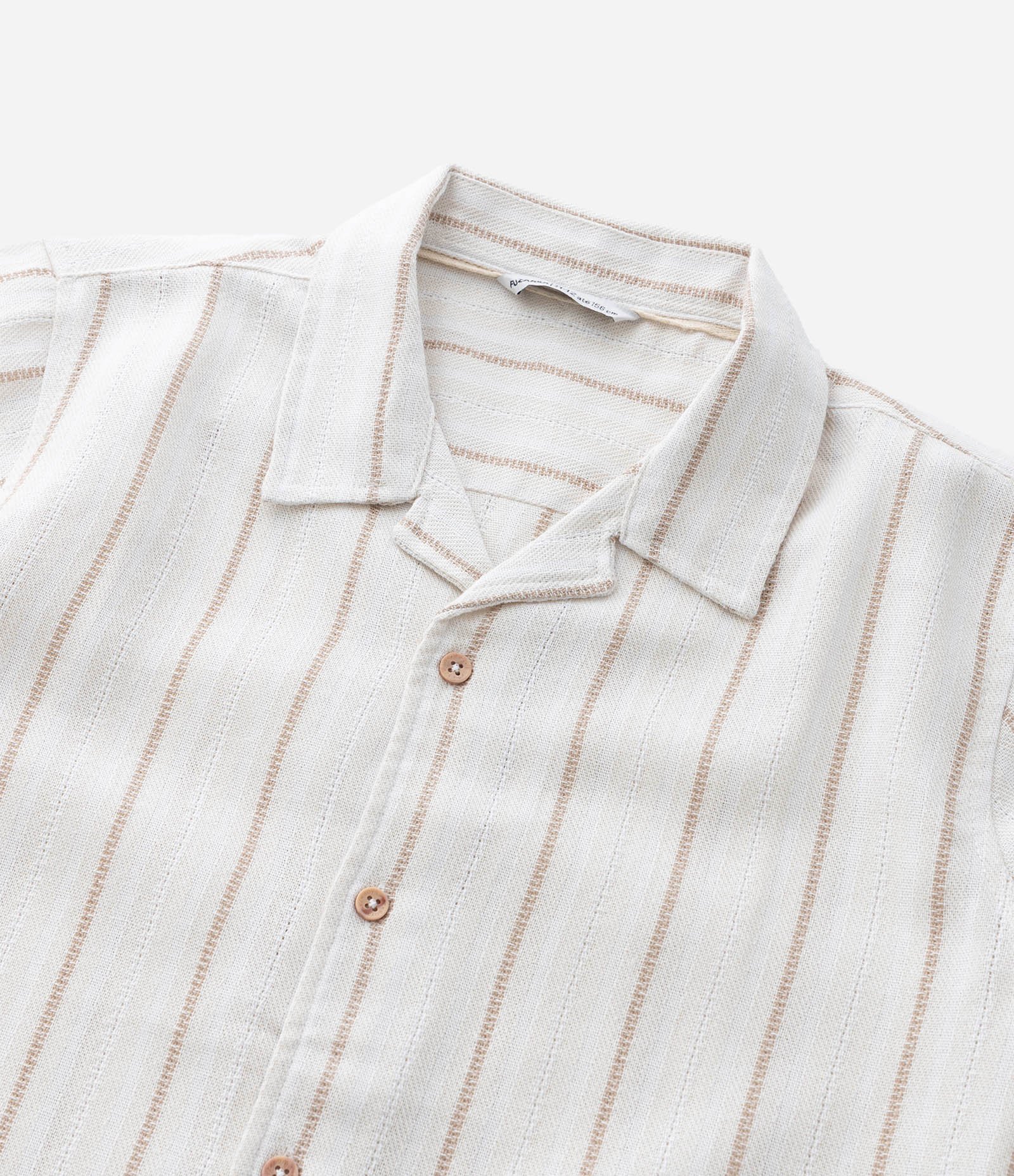 Camisa Infantil com Estampa de Listras e Texturizada - Tam 5 a 14 Anos Branco 5