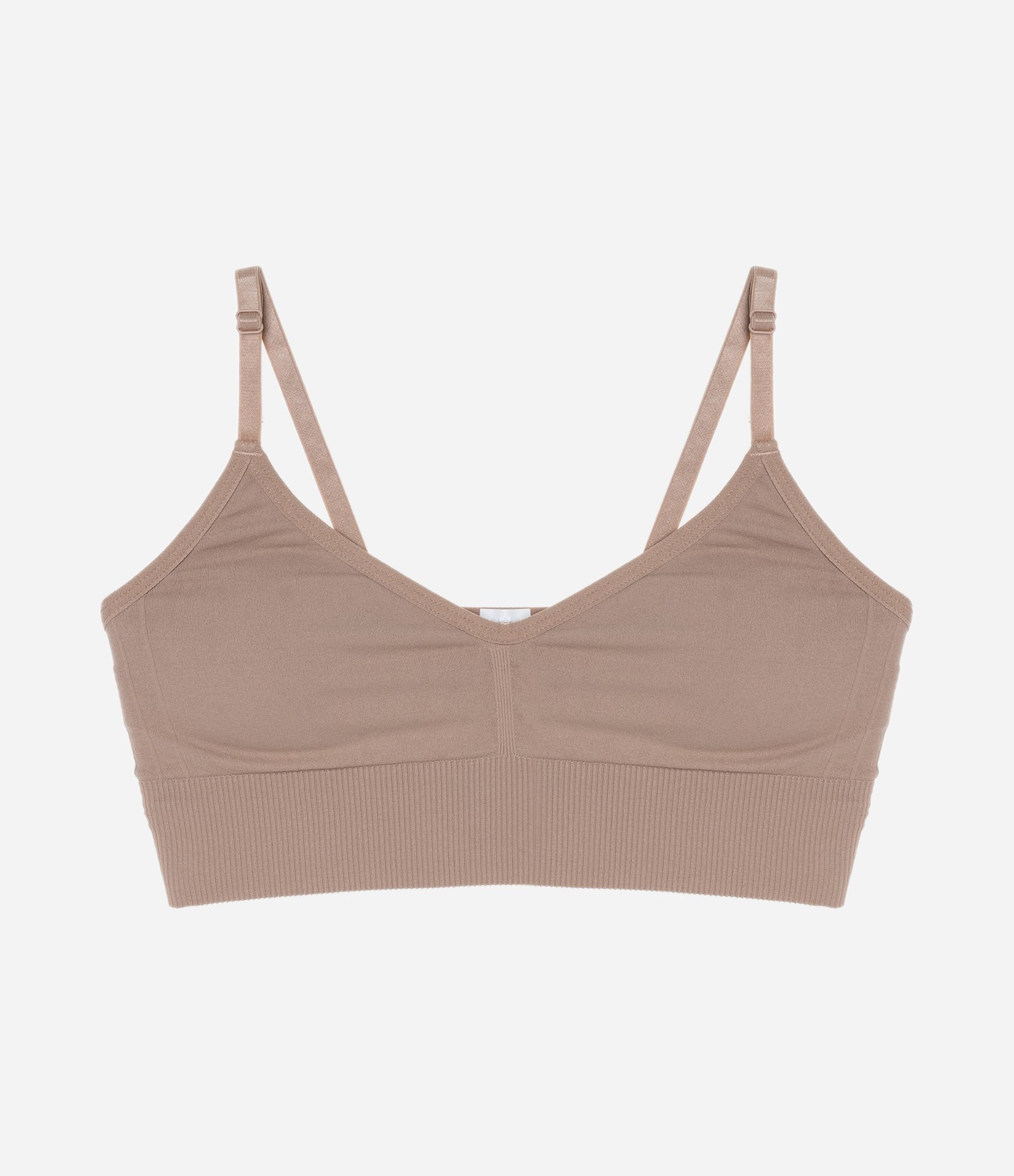 Sutiã Top com Bojo Sem Aro Seamless Tri FIl Bege 5