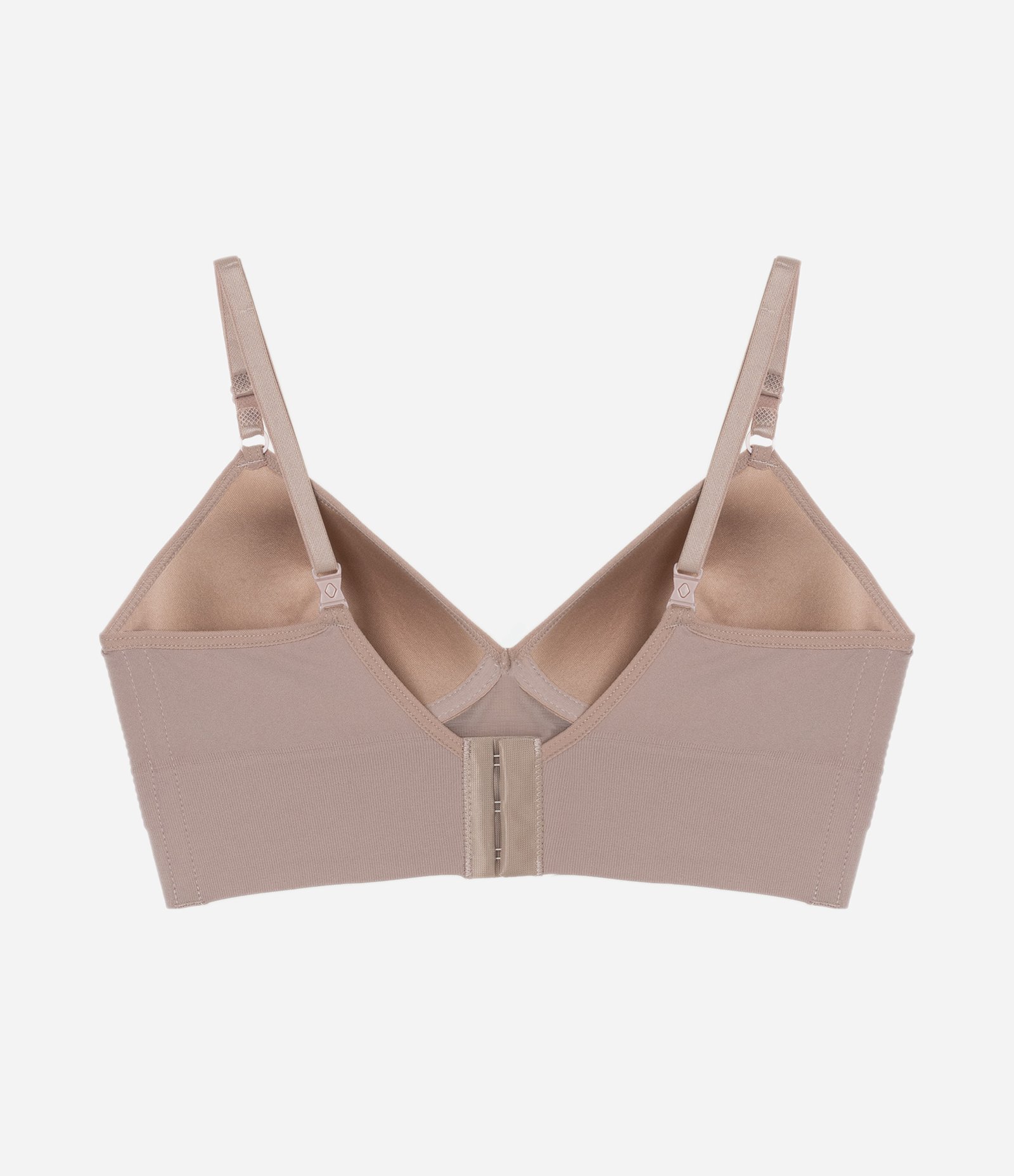 Sutiã com Bojo sem Aro em Microfibra Plié Bege 5