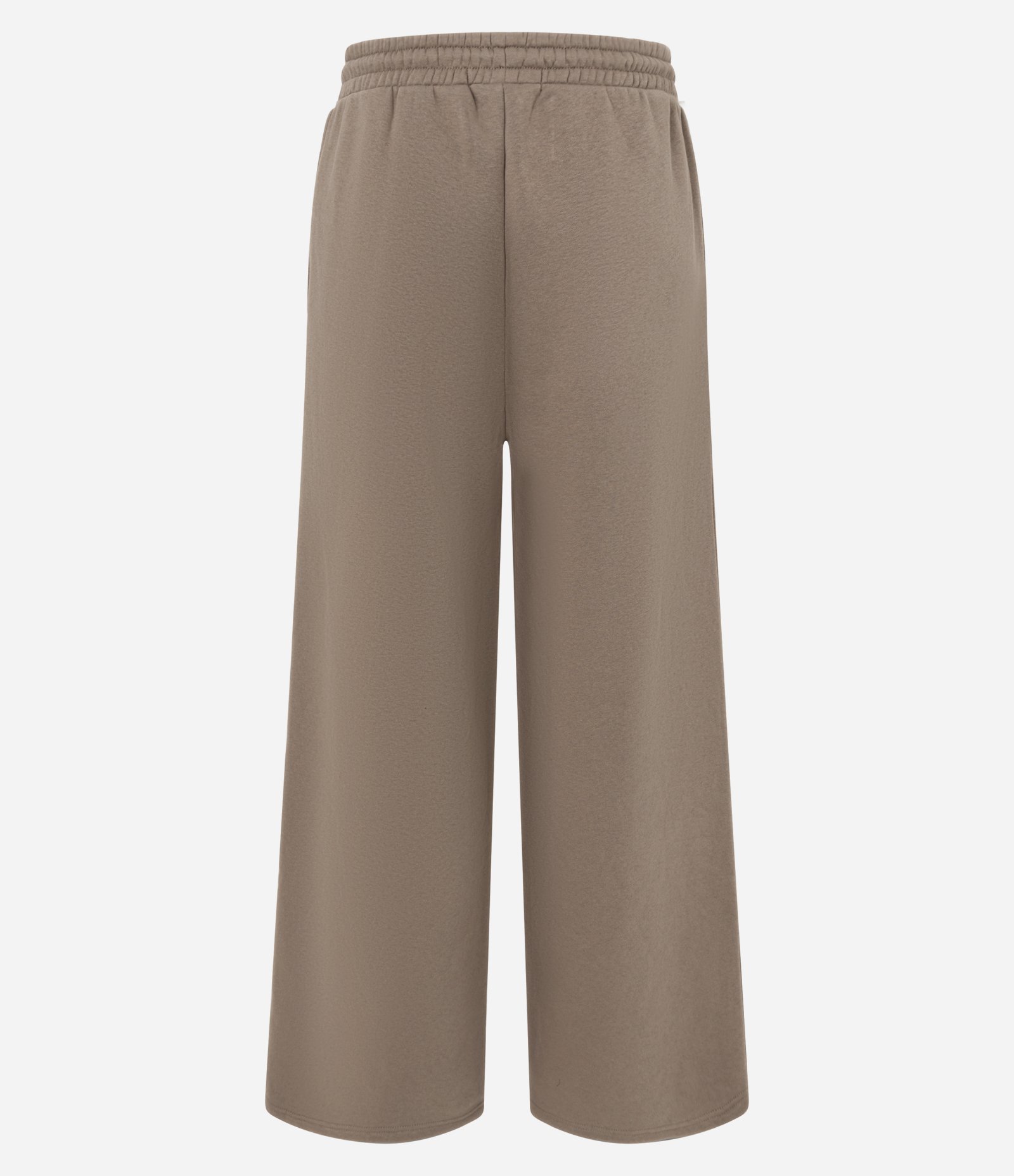 Calça Wide em Moletom com Felpa Liso Verde 2