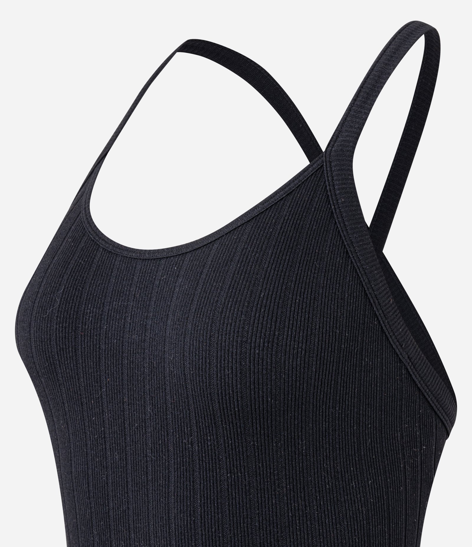 Body Seamless em Poliamida com Alça Trançada Preto 2