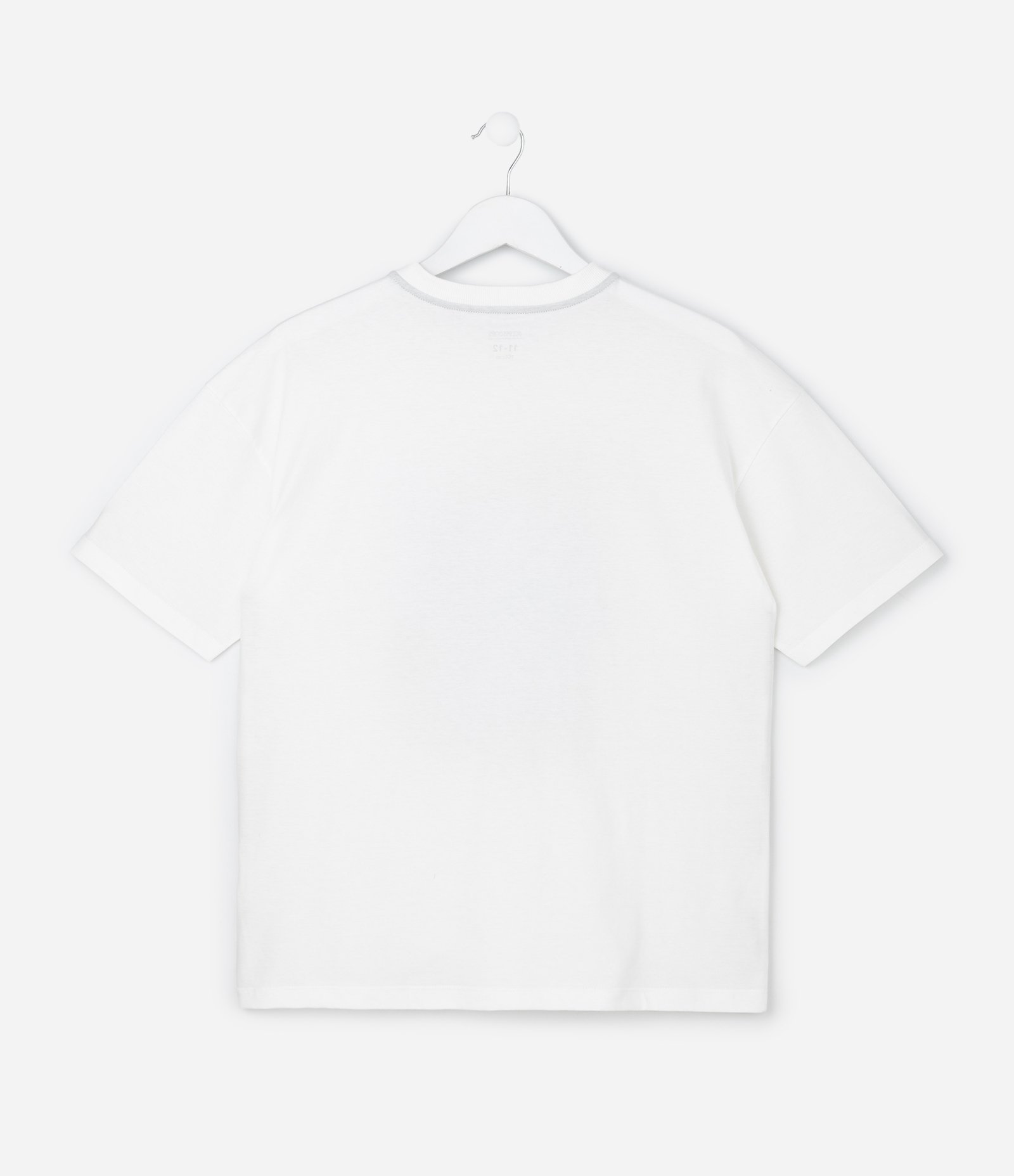 Pijama Infantil Curto com Estampa de Dinossauro - Tam 5 a 14 Anos Branco/Cinza 3