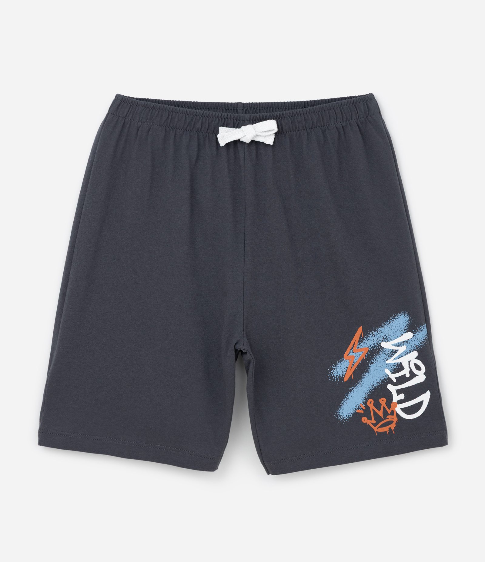 Pijama Infantil Curto com Estampa de Dinossauro - Tam 5 a 14 Anos Branco/Cinza 4