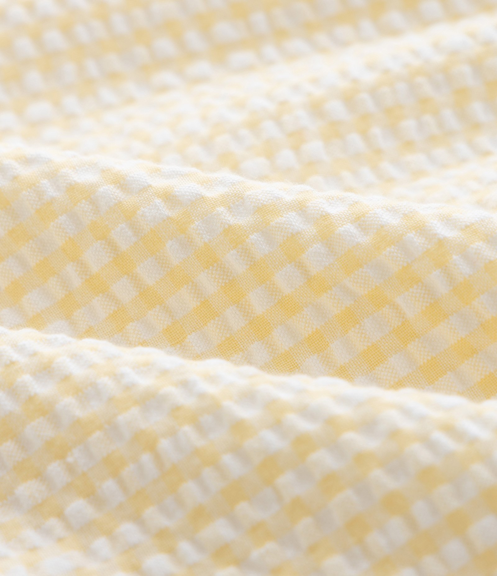 Blusa Infantil em Tricoline com Estampa Xadrez Vichy e Lacinhos - Tam 5 a 14 Anos Amarelo 3