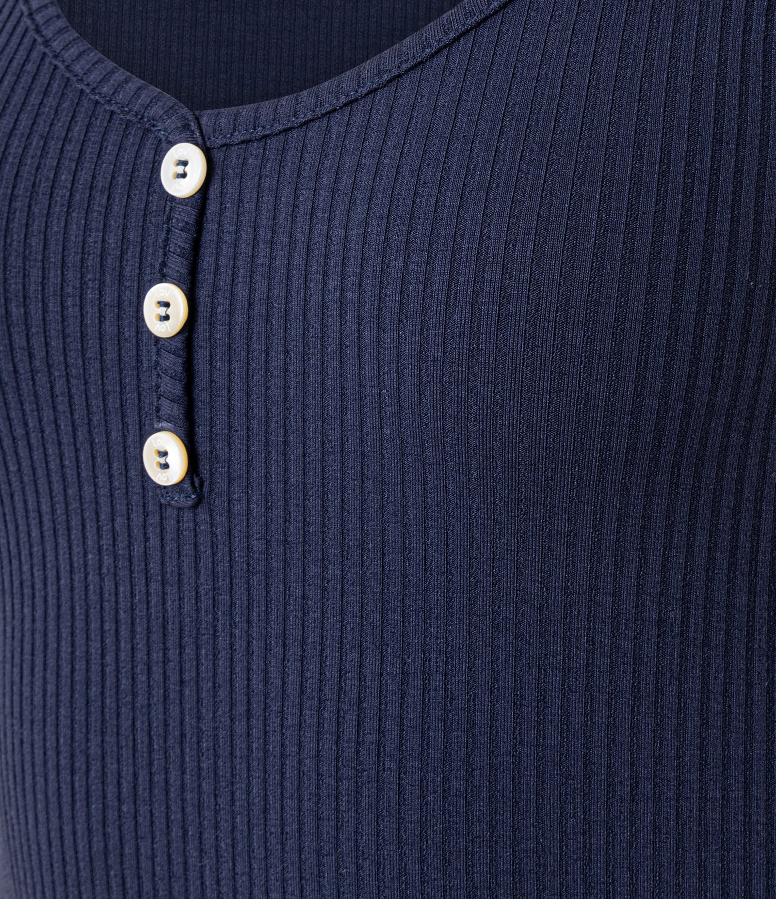 Pijama Short Doll em Ribana com Short Estampado de Peixinhos Azul Marinho/Branco 6