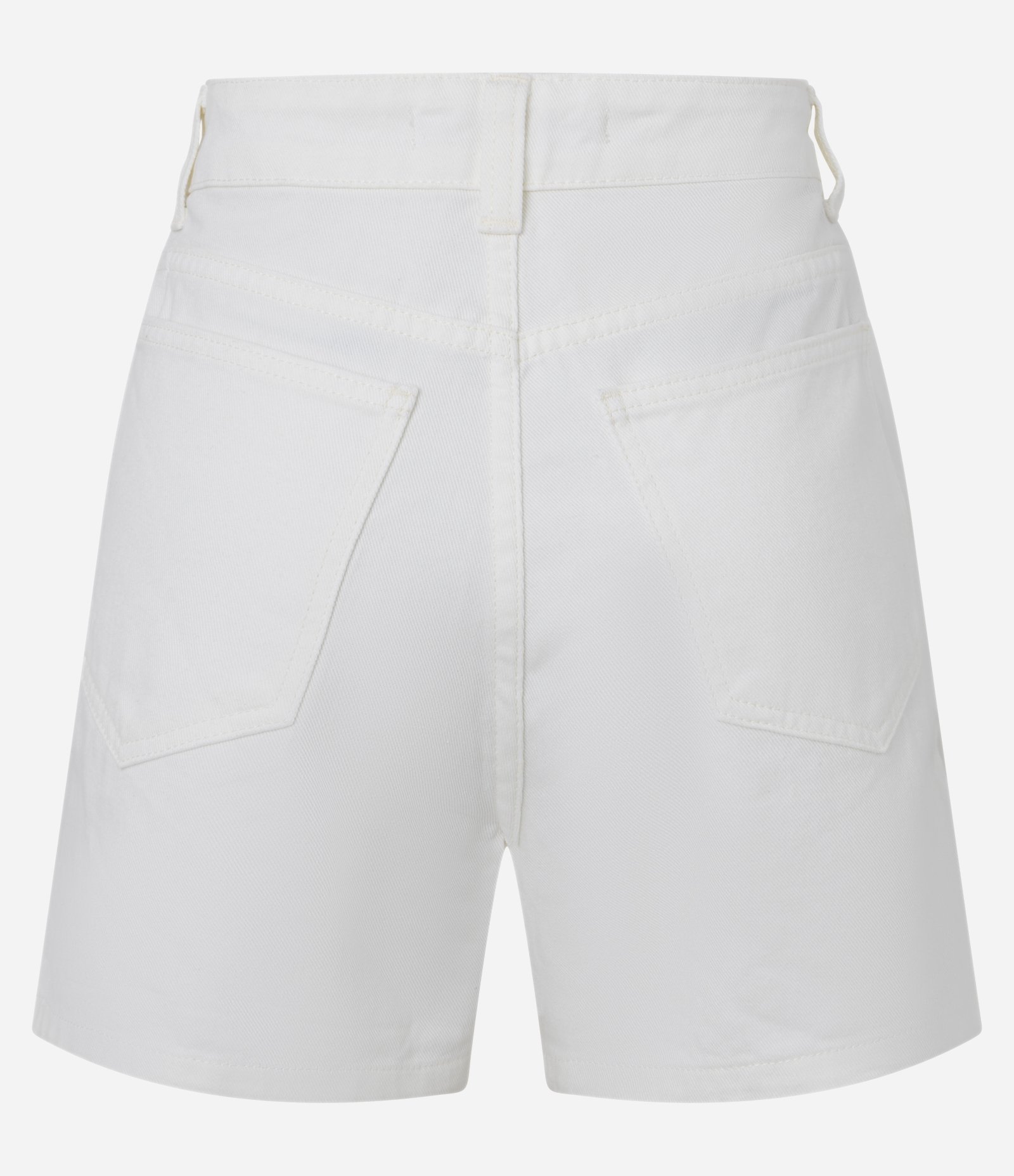 Short Cintura Alta em Sarja com Brilhos Off White 7
