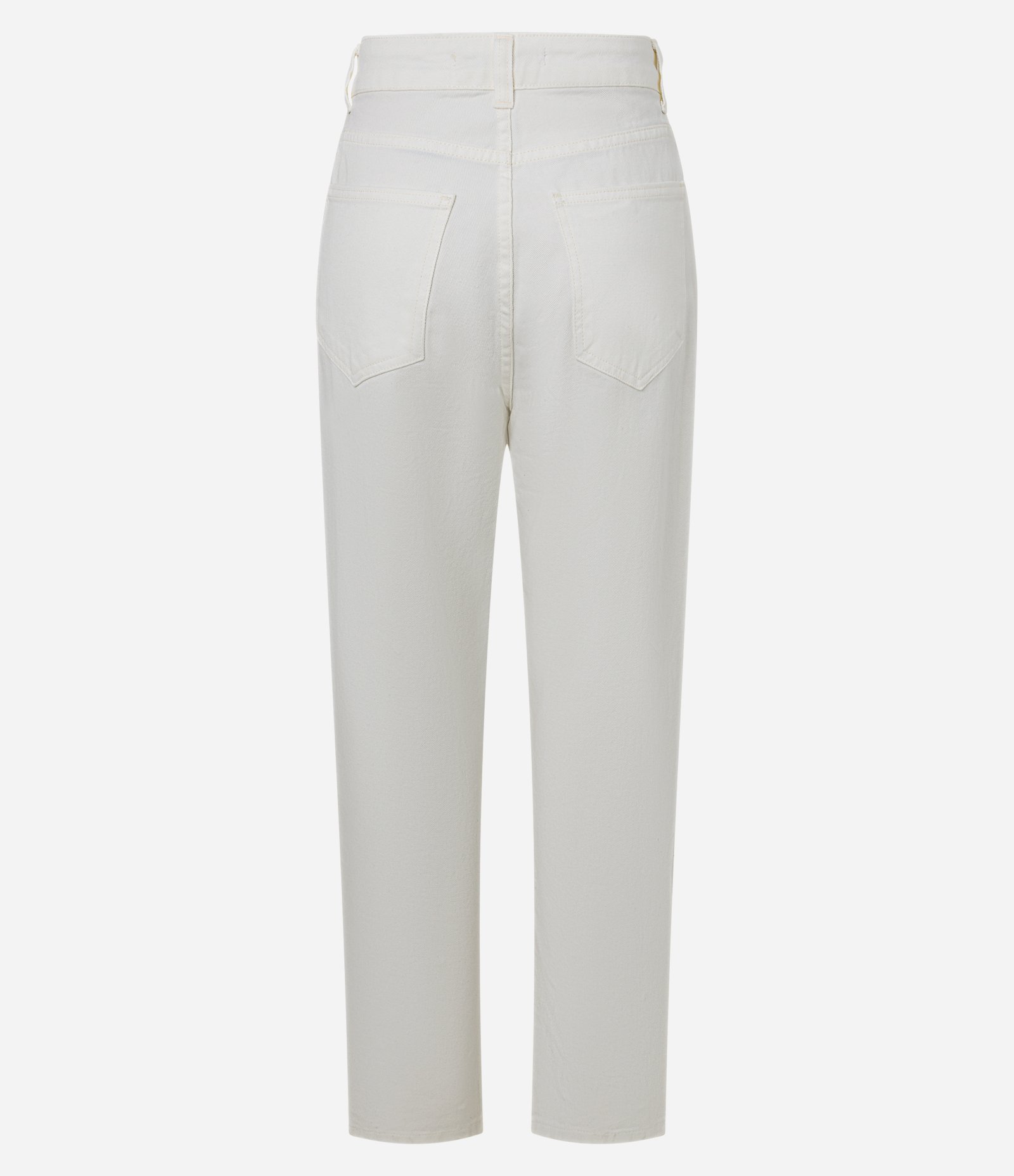 Calça Mom Comfort em Sarja com Brilho Off White 7