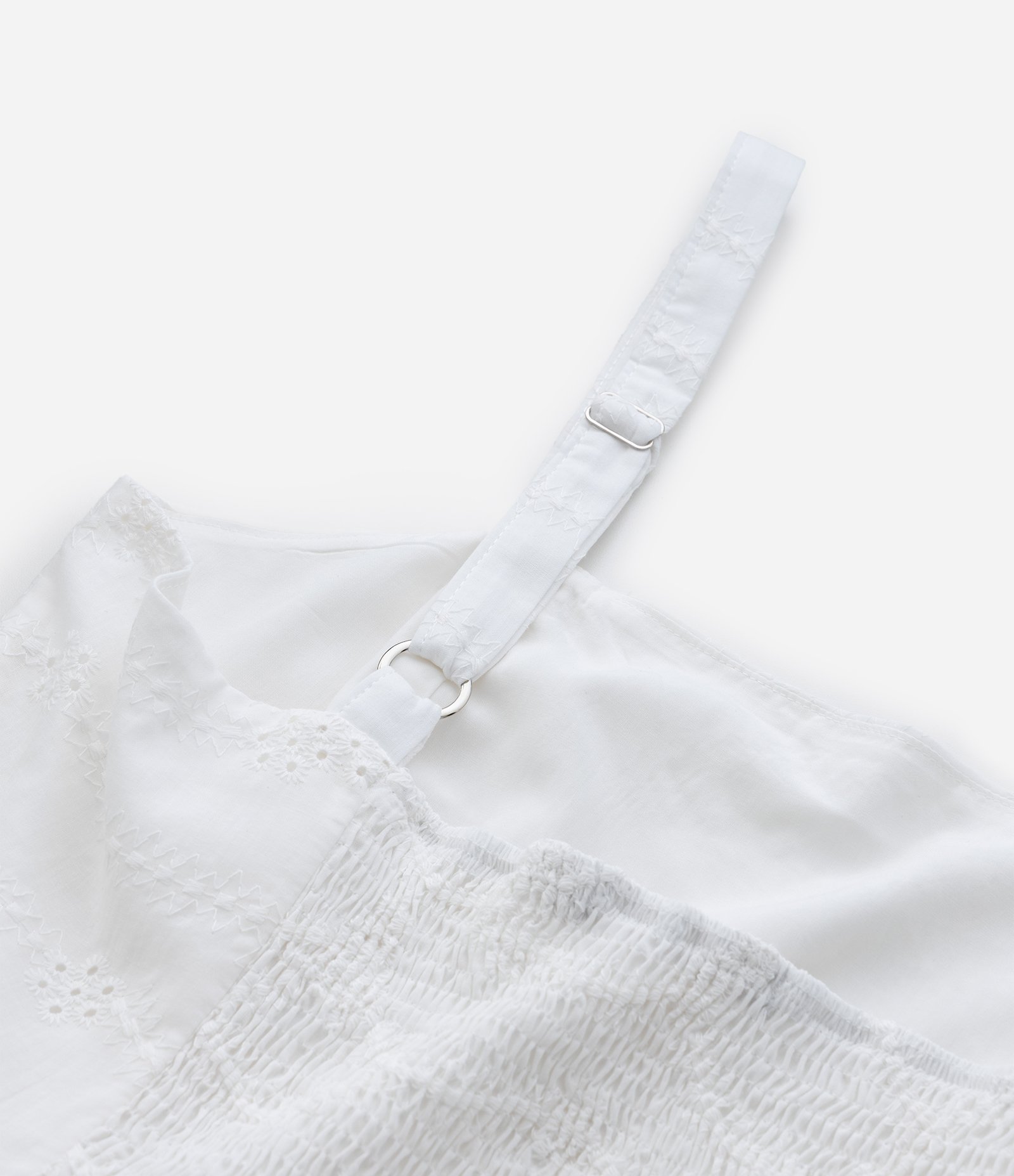 Vestido Curto em Laise Texturizado Curve & Plus Size Branco 8