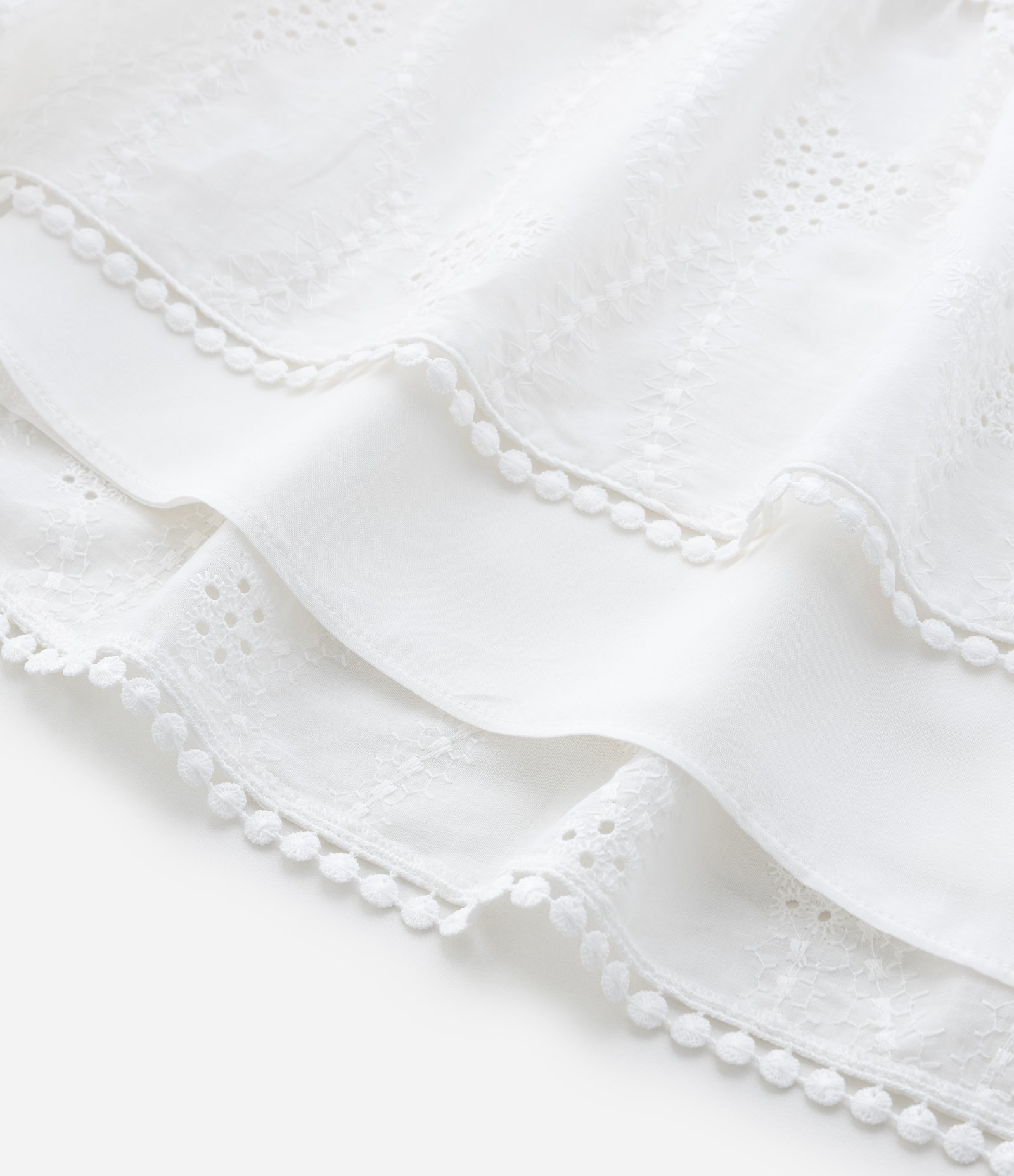 Vestido Curto em Laise Texturizado Curve & Plus Size Branco 9