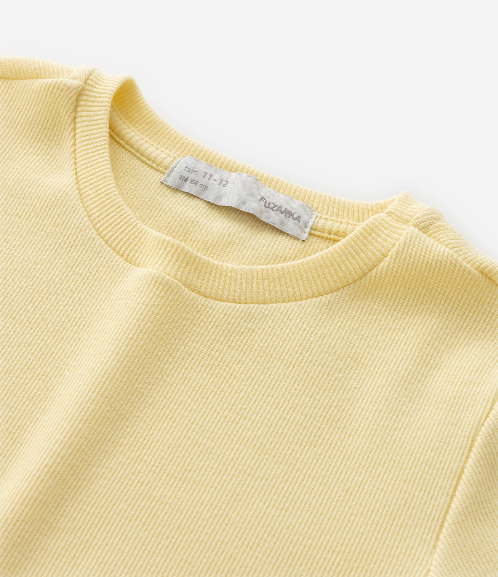 Blusa Slim Infantil com Abertura e Laços Laterais - Tam 7 a 14 Anos Amarelo 5