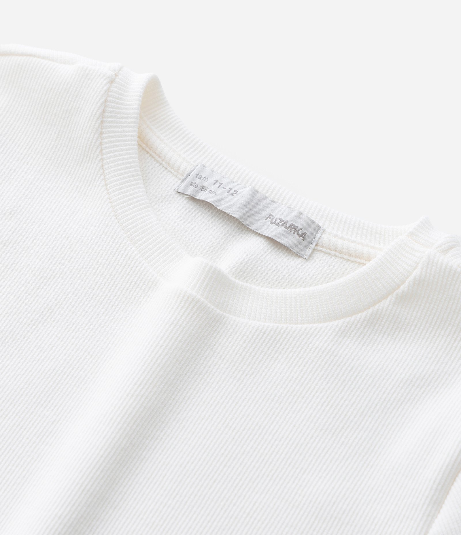 Blusa Slim Infantil com Abertura e Laços Laterais - Tam 7 a 14 Anos Branco 5