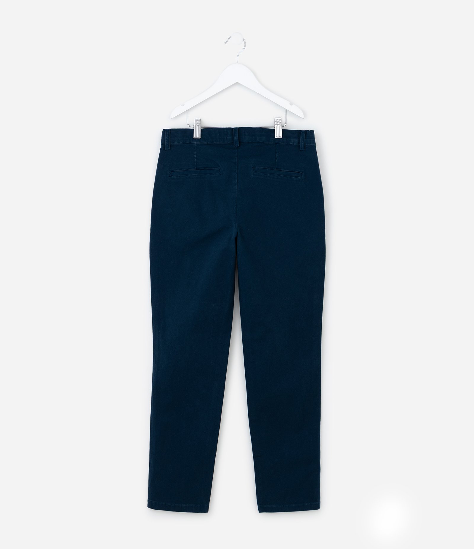 Calça Slim Infantil com Bolsos - Tam 5 a 14 anos Azul Escuro 2