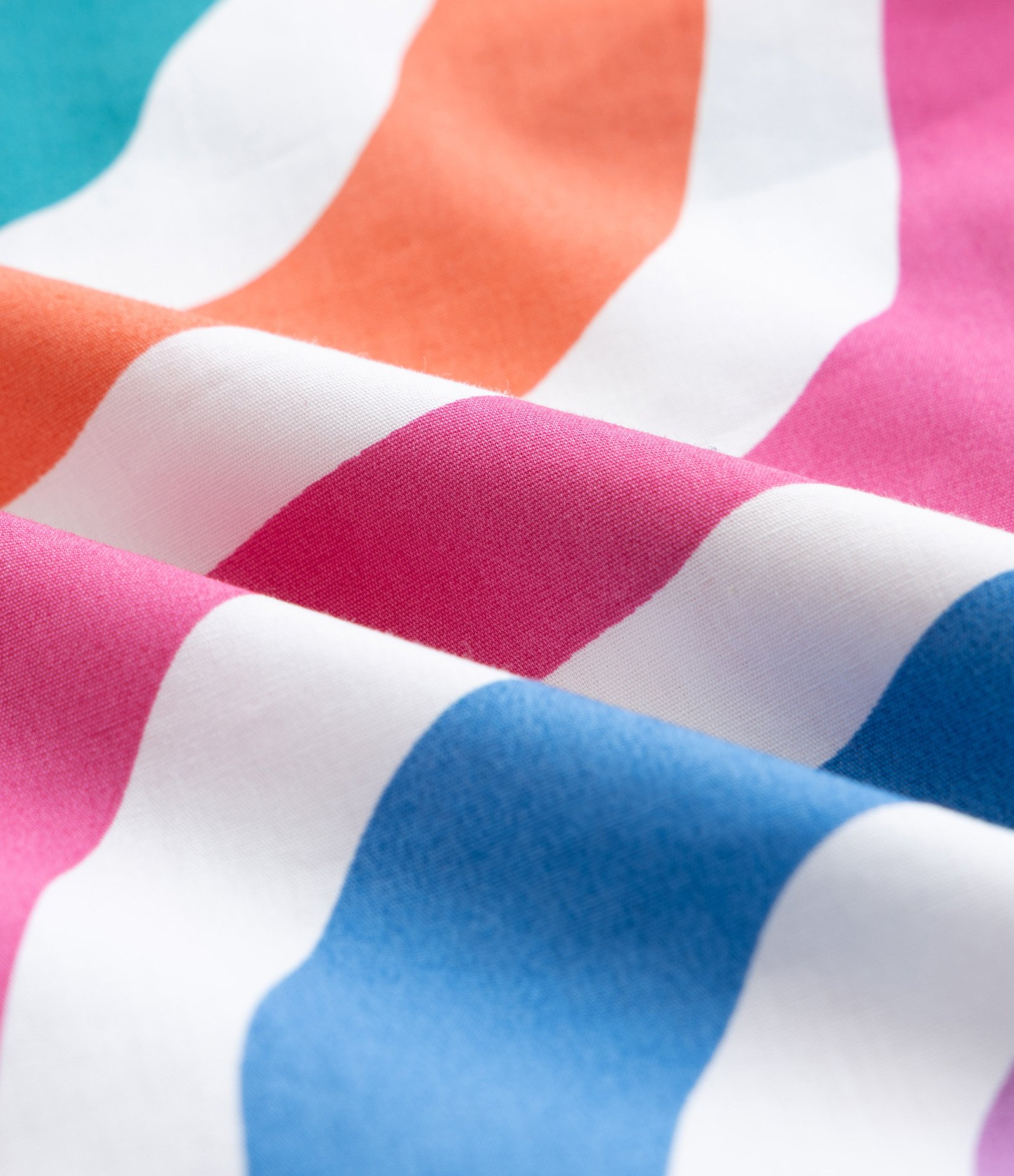 Vestido Midi em Tricoline com Listras Curve & Plus Size Multicores 7