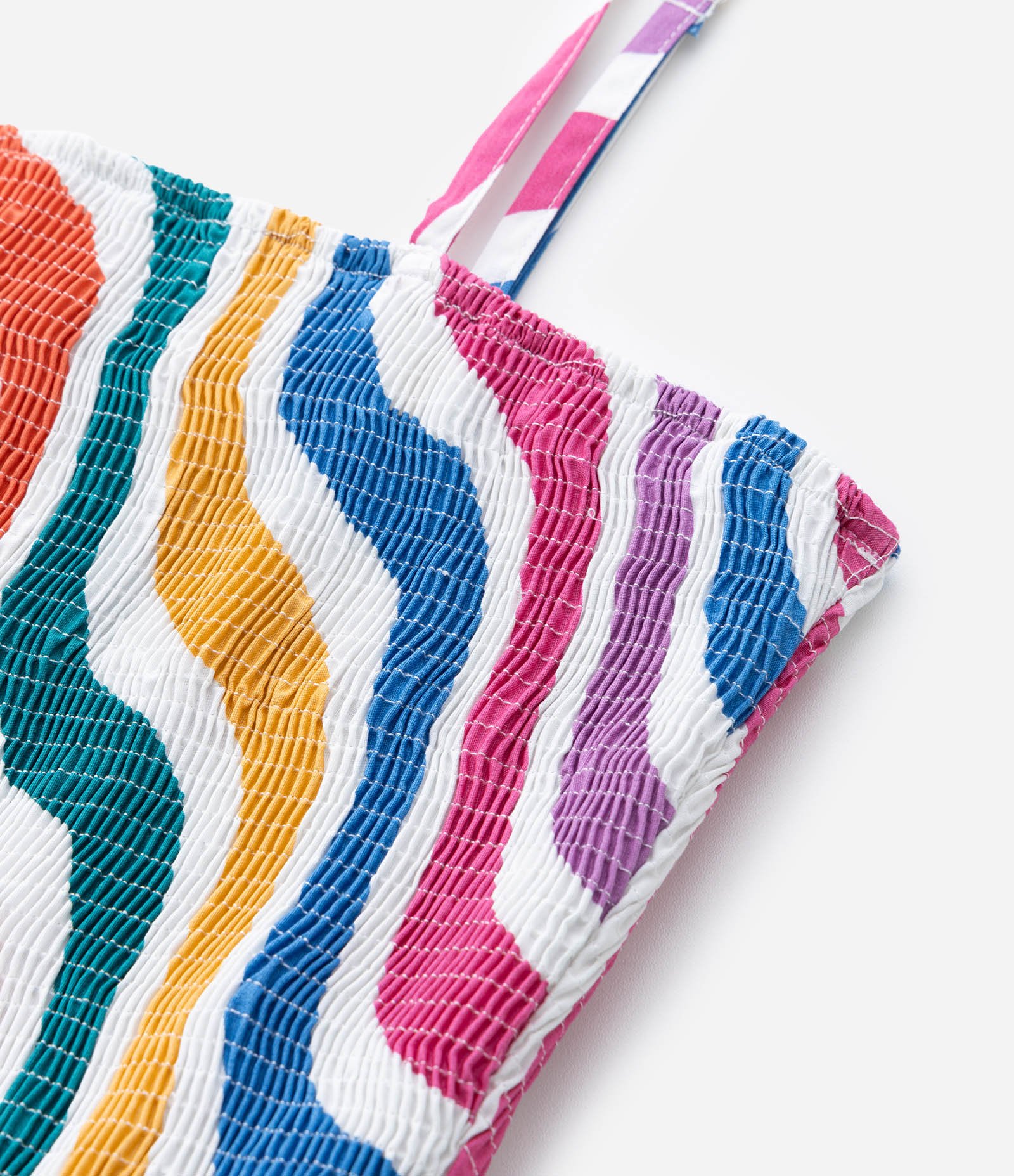 Vestido Midi em Tricoline com Listras Curve & Plus Size Multicores 9