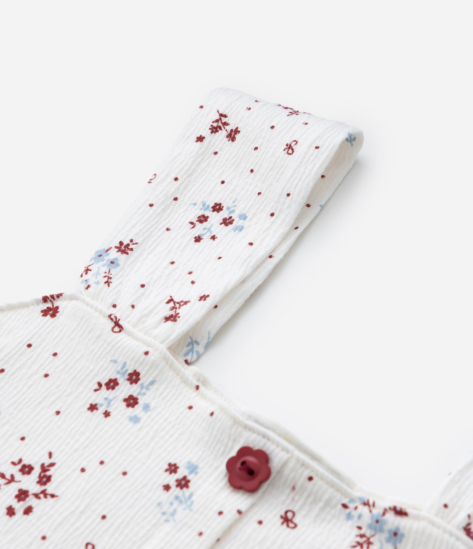 Top Infantil em Ana Ruga com Estampa Floral - Tam 7 a 14 Anos Branco 4