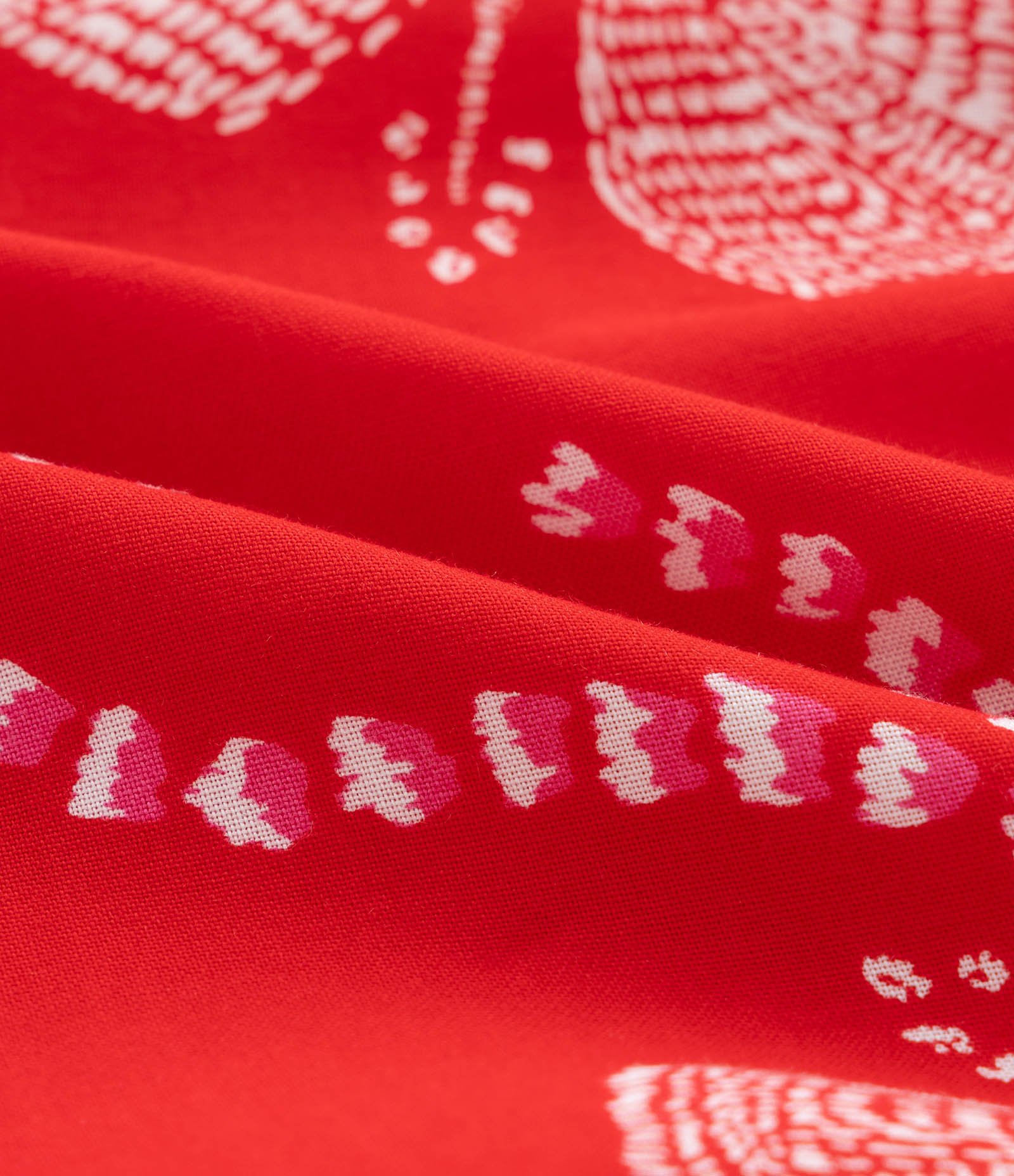 Vestido Longo com Estampa Flores e Conchas Curve & Plus Size Vermelho 3