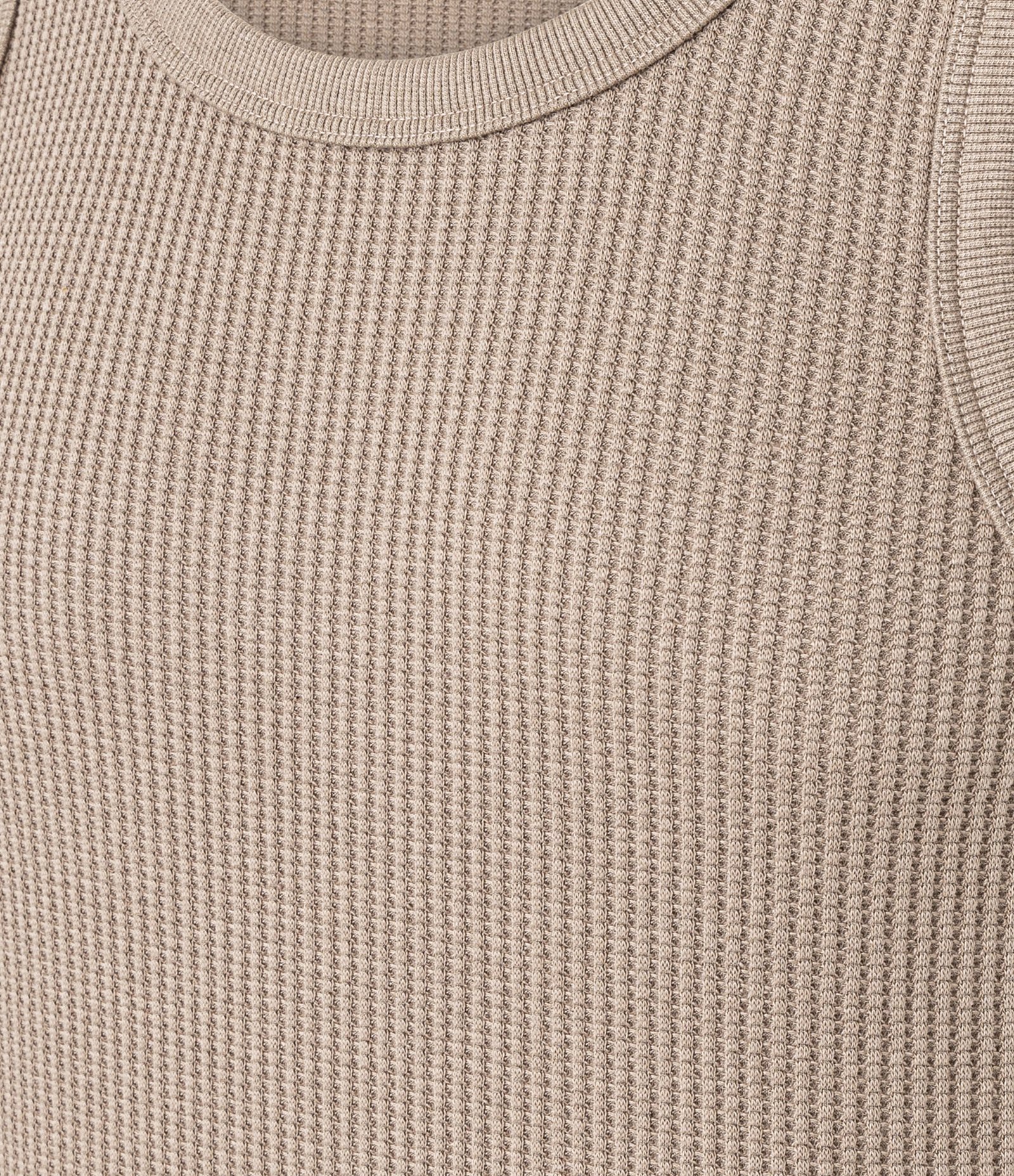 Regata Regular em Flamê com Textura Marrom 8