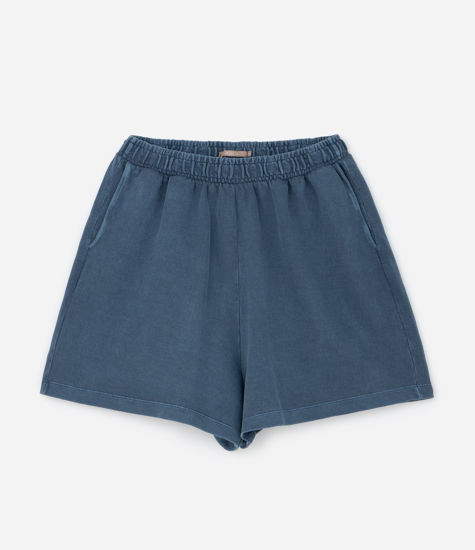 Short Esportivo em Moletom sem Felpa Azul Médio 5