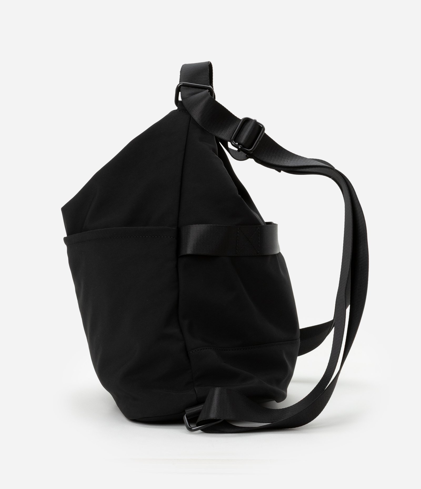 Bolsa Mochila Hobo 02 em 01 com Alça de Gorgurão Preto 5