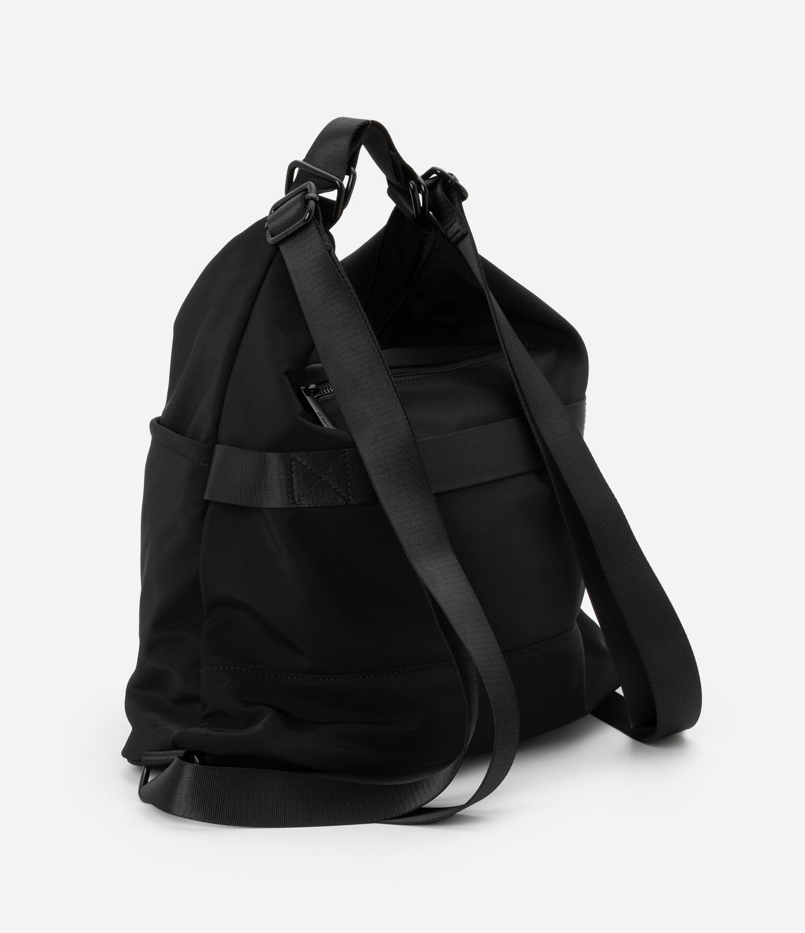 Bolsa Mochila Hobo 02 em 01 com Alça de Gorgurão Preto 7