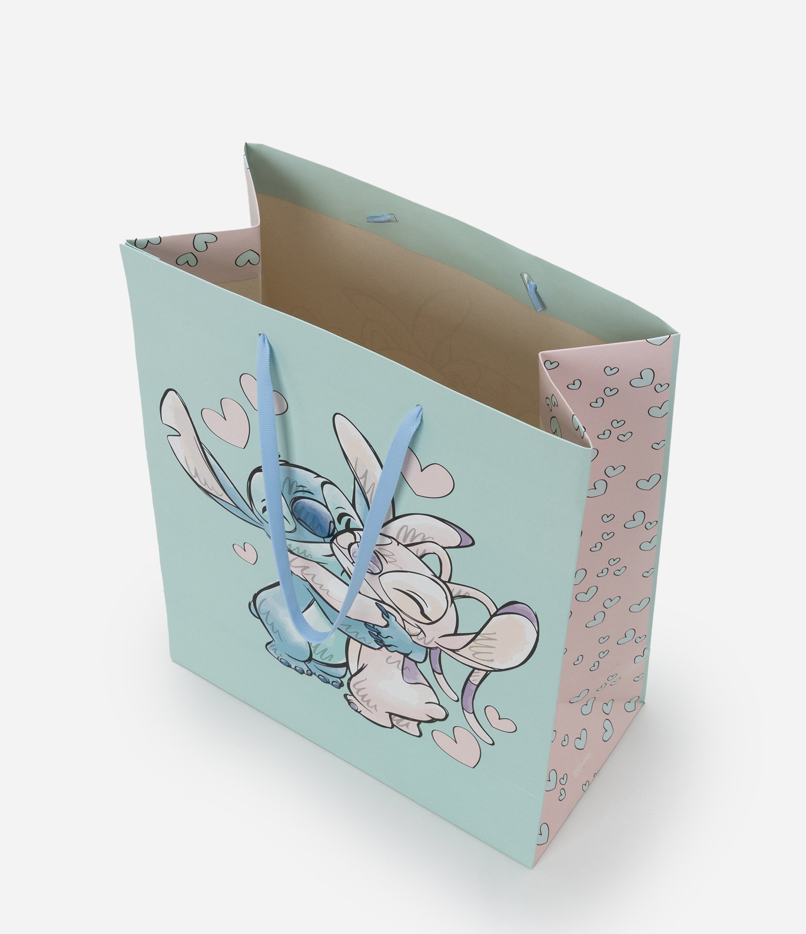 Embalagem de Presente Médio com Estampa Stitch e Angel Azul 3