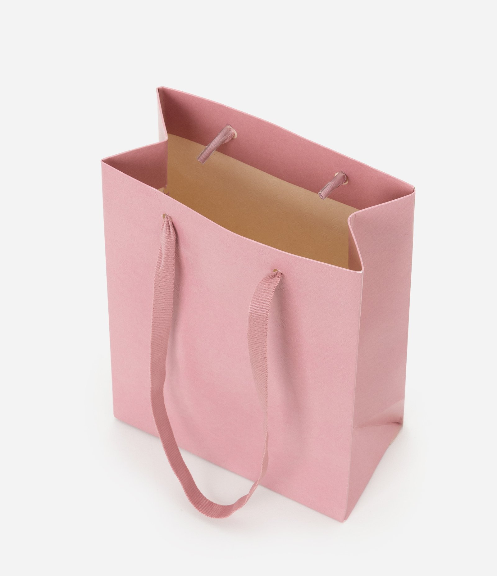 Embalagem de Presente Pequena com Alça Texturizada Rosa 3