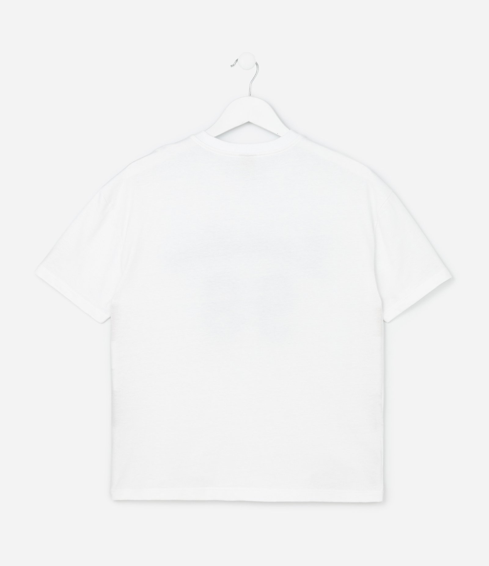 Camiseta Over Infantil com Estampa Lettering London - Tam 7 a 16 Anos Branco 3