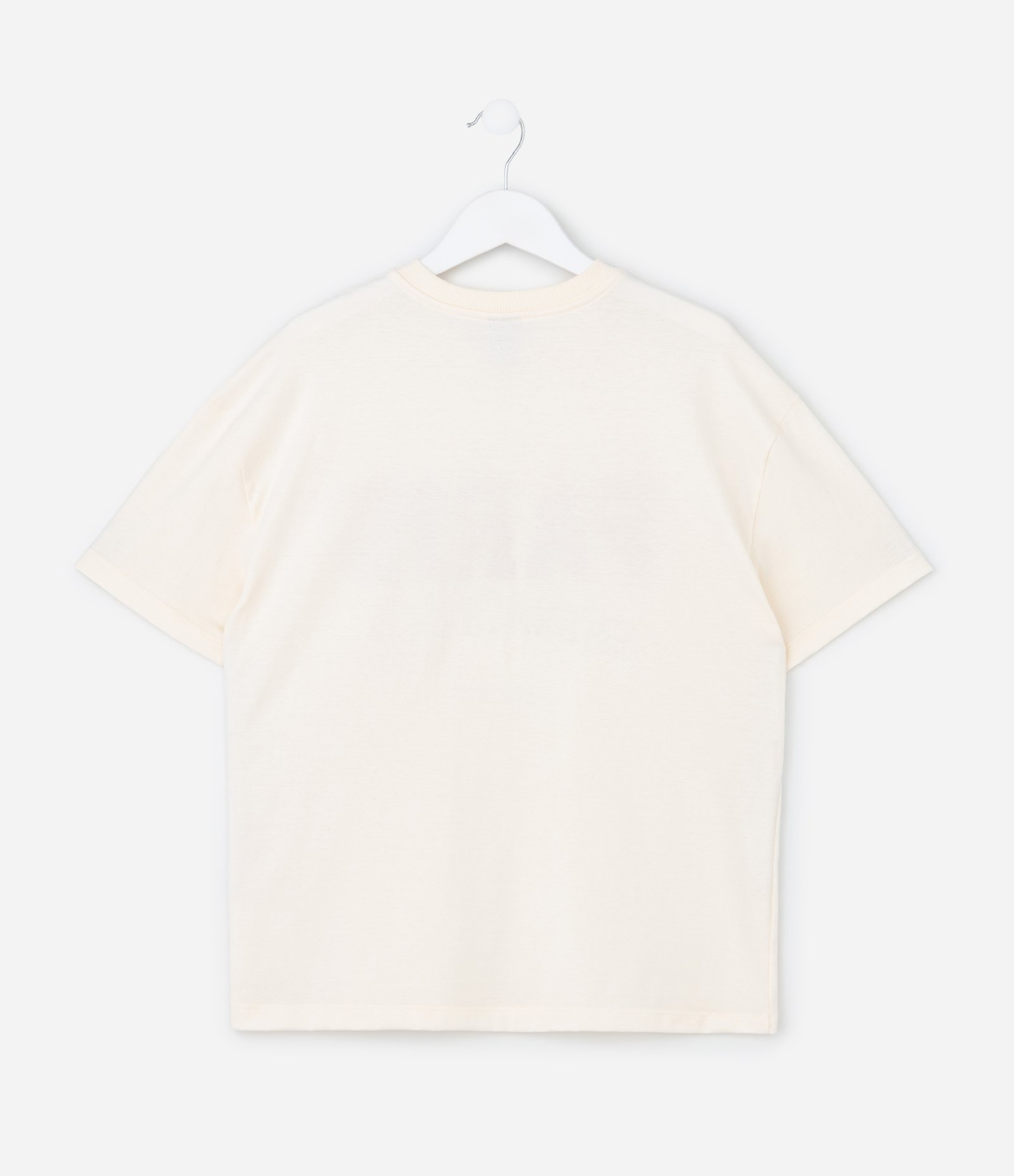 Camiseta Over Infantil com Estampa Paris - Tam 7 a 16 Anos Bege 3