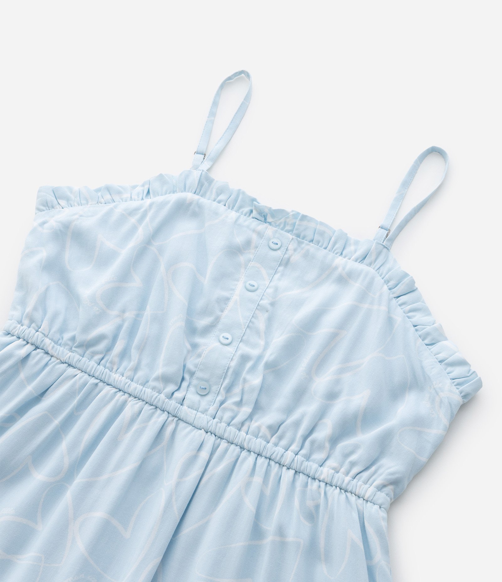 Vestido Infantil com Estampa de Corações - Tam 5 a 14 Azul 7