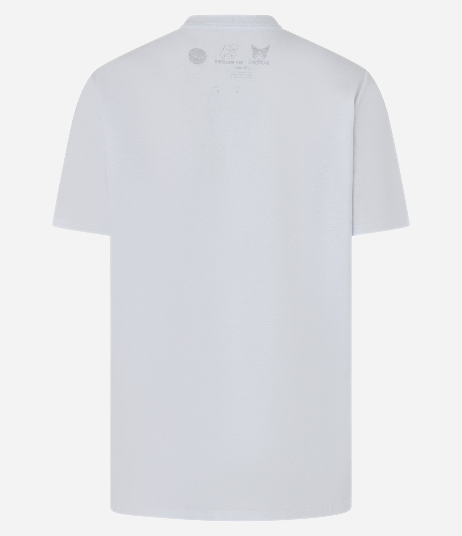 Camiseta T-Shirt em Algodão com Estampa e Lettering My Melody e Kuromi Branco 5