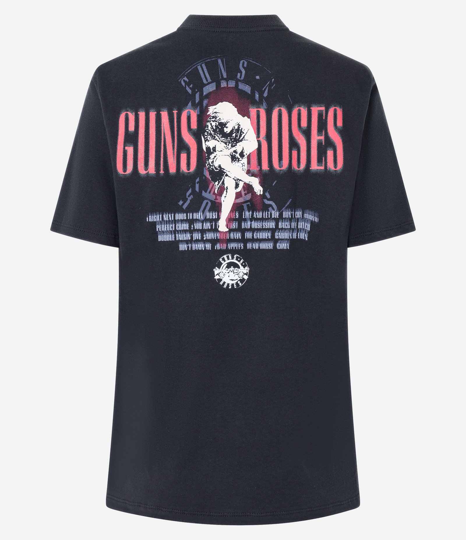 Camiseta T-shirt em Algodão Guns N Roses Preto 6