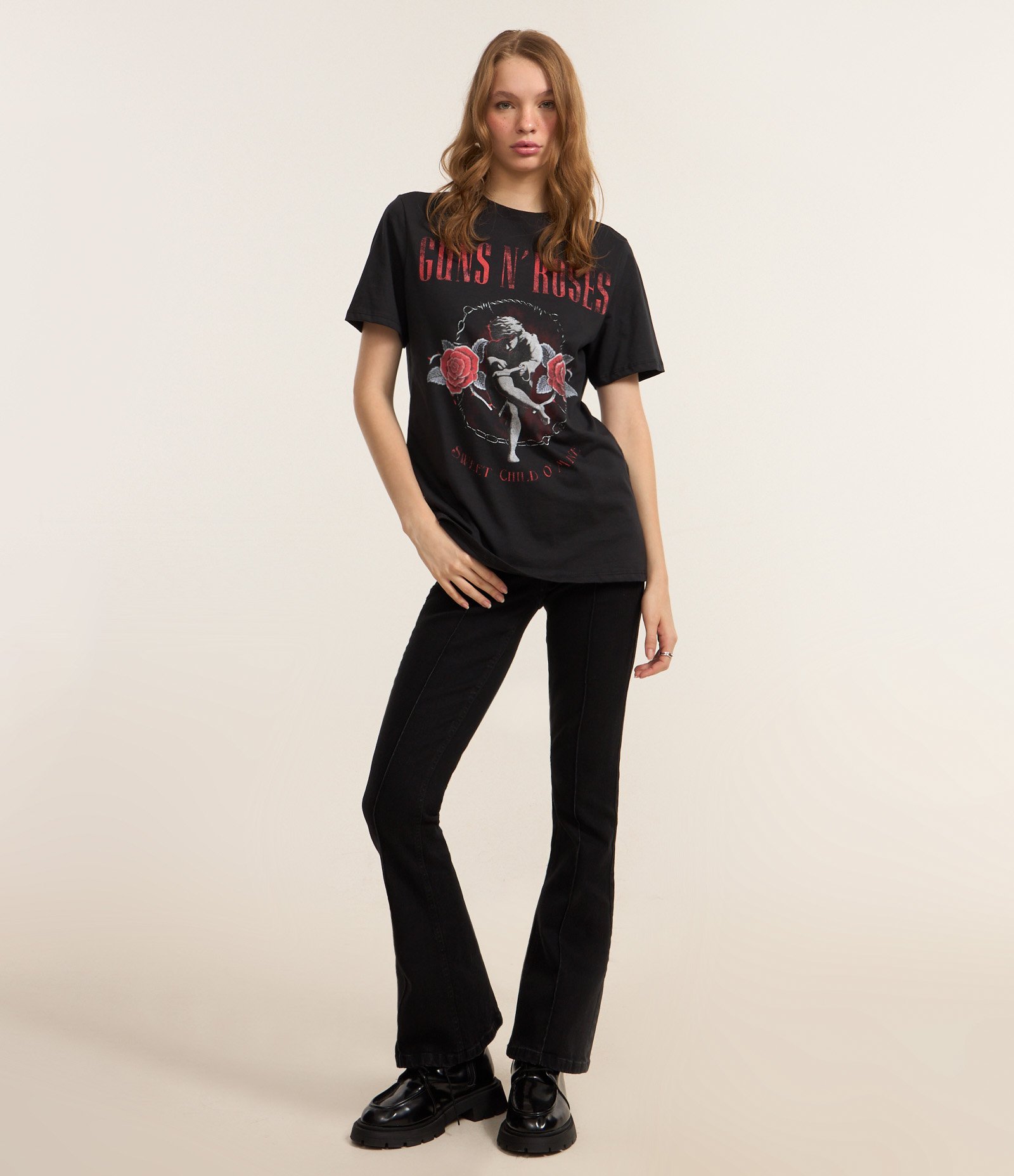 Camiseta T-shirt em Algodão Guns N Roses Preto 2