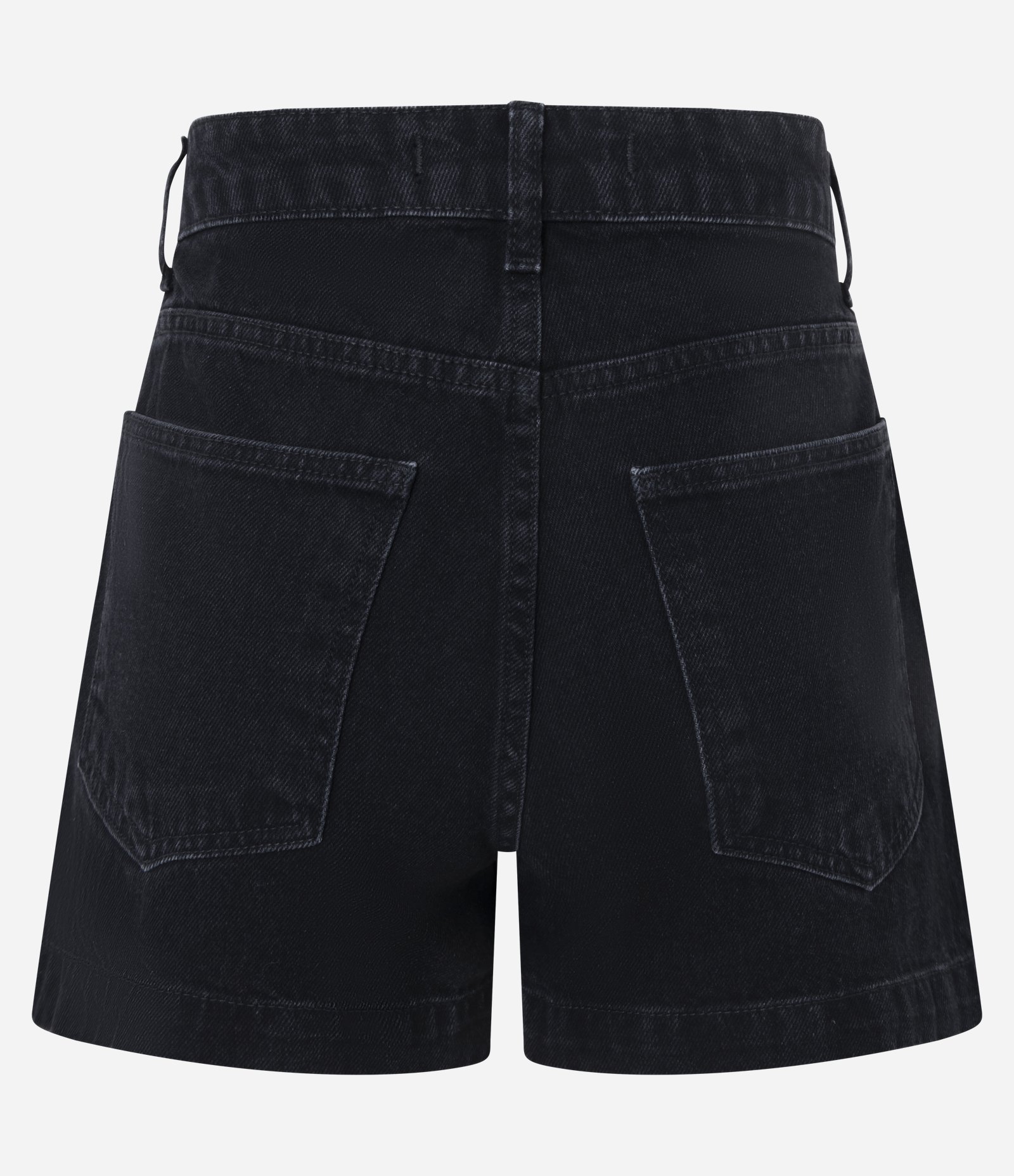 Short Curto em Jeans com Cintura Alta e Barra Recortada com Rebites Prata 7