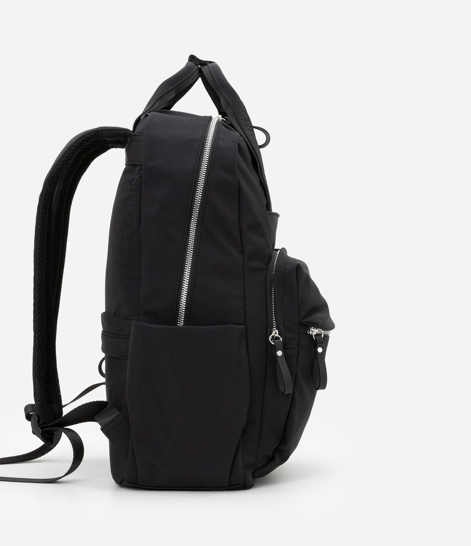 Mochila com Bolso Para Notebook e Alças de Mão e para Mala Preto 2