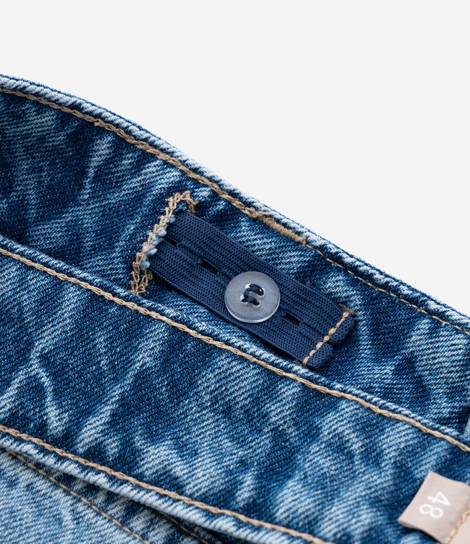 Calça Wide Leg Básica em Jeans Curve & Plus Size Azul 9