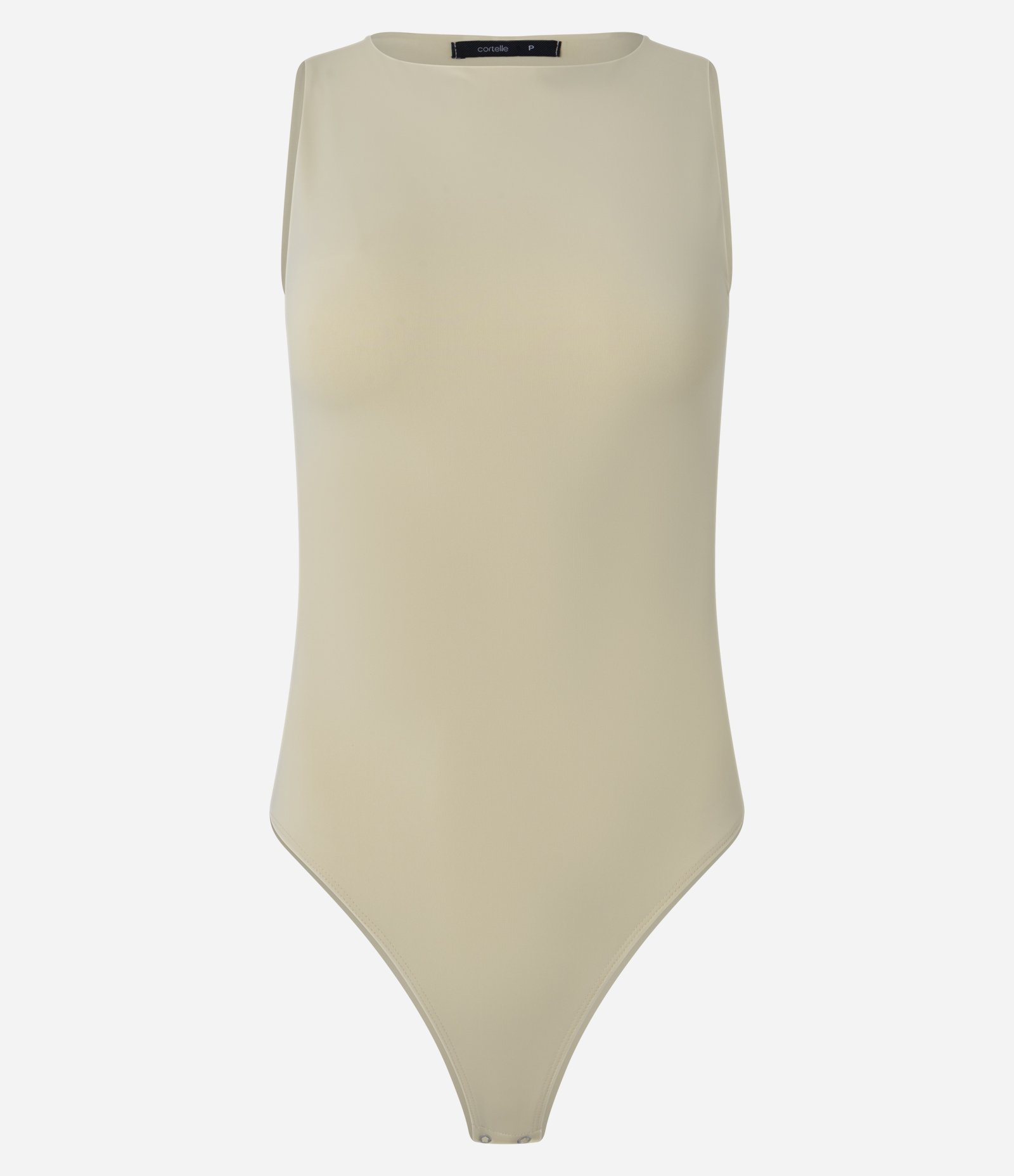 Body Básico em Poliamida com Gola Redonda Amarelo Claro 5