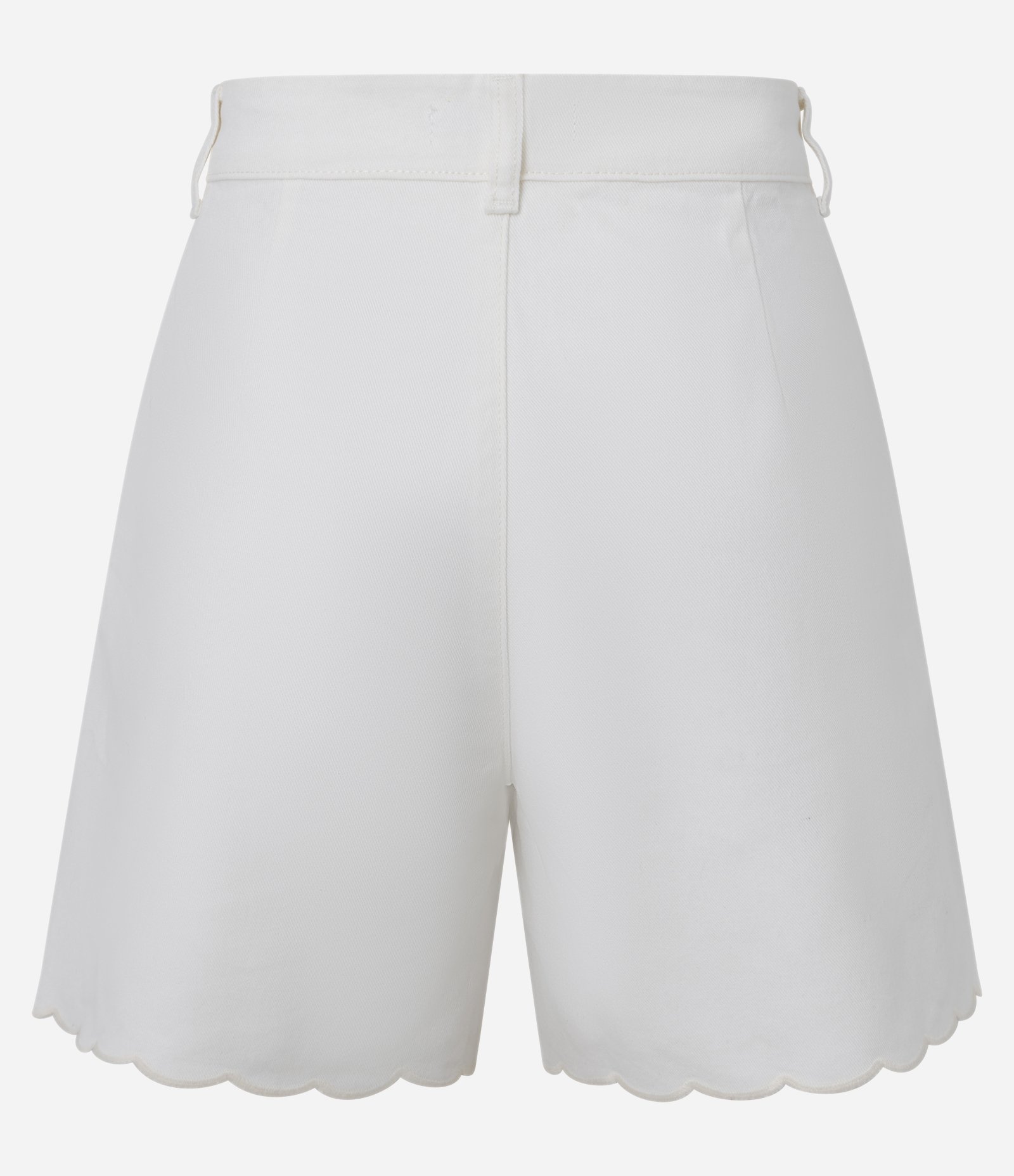 Short Cintura Alta em Sarja com Barra Nuvem Off White 6