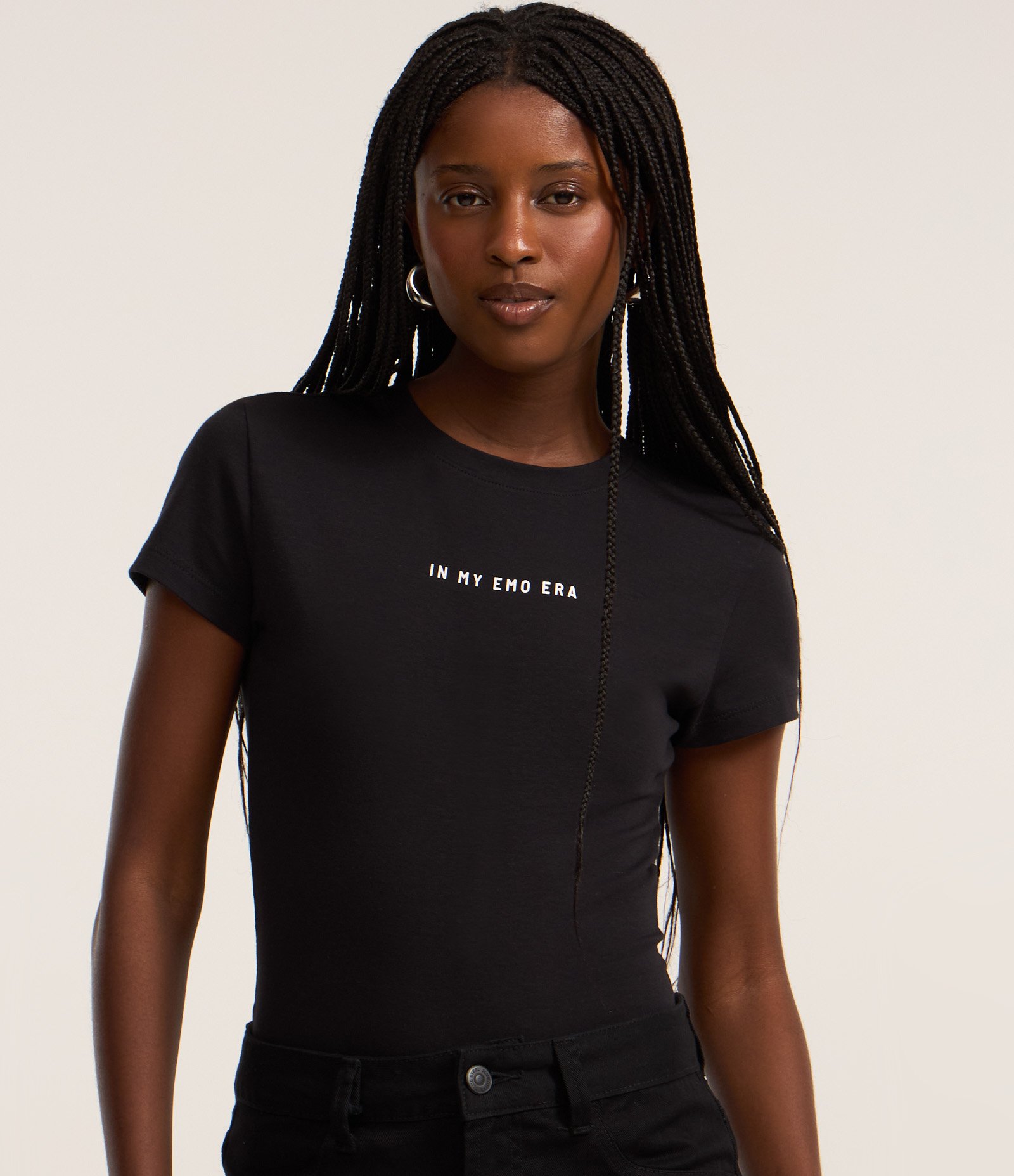 Camiseta New T-Shirt em Algodão com Estampa Emo Era Preto 1