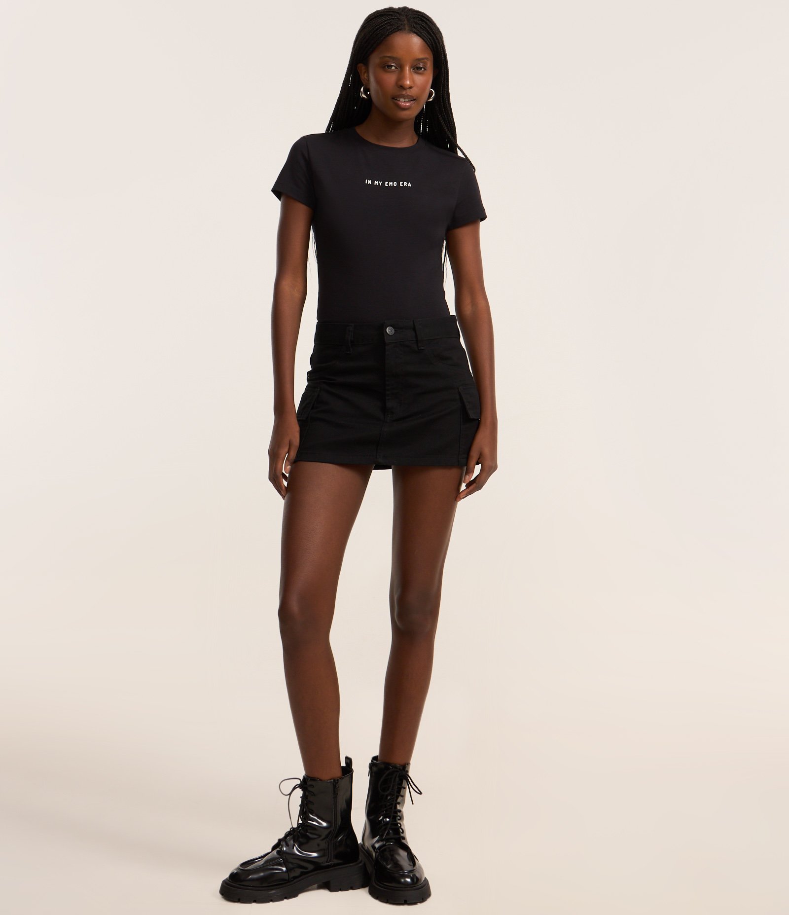 Camiseta New T-Shirt em Algodão com Estampa Emo Era Preto 2