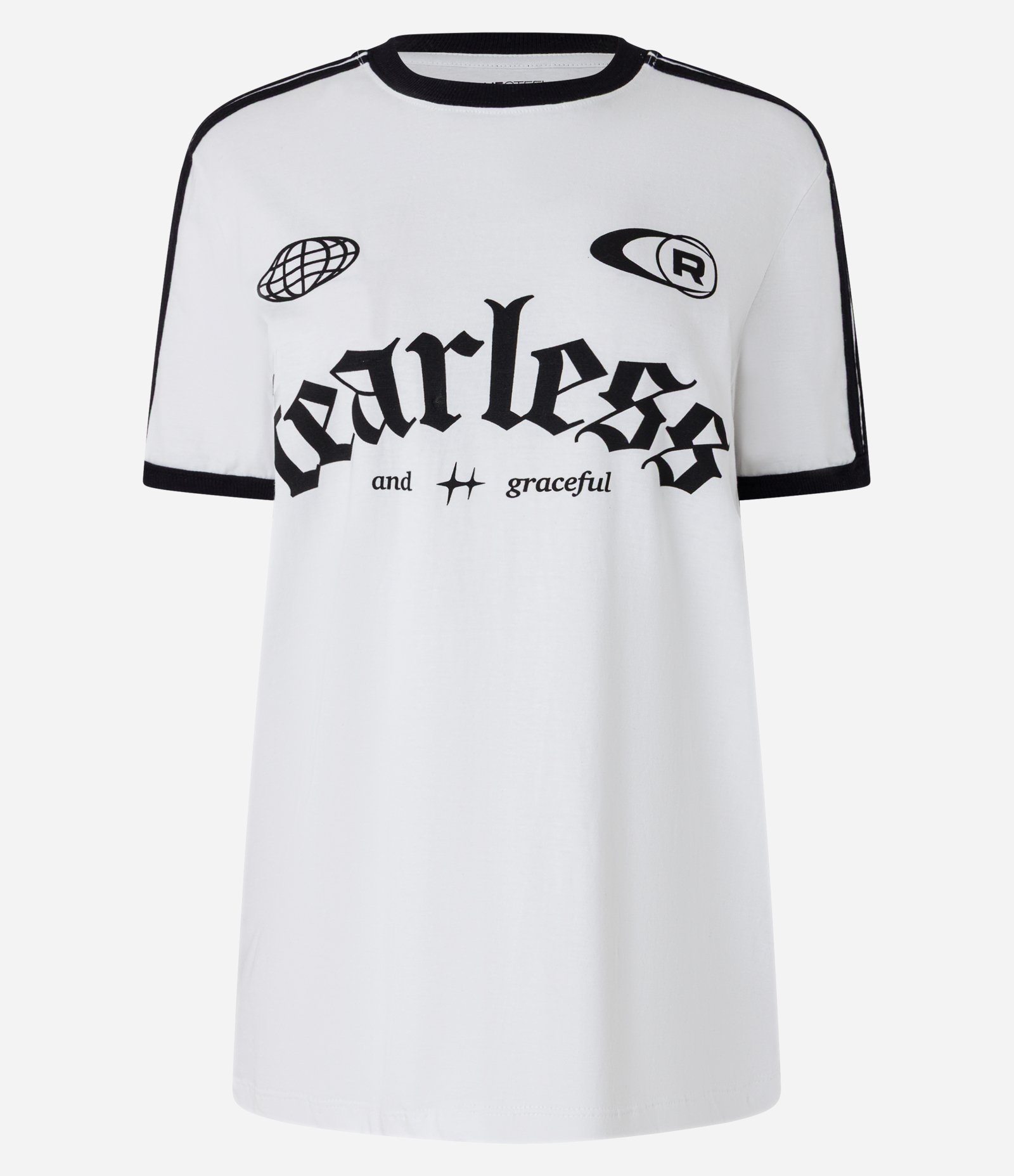 Camiseta T-shirt Sport Core Lettering Fearless Branco 5