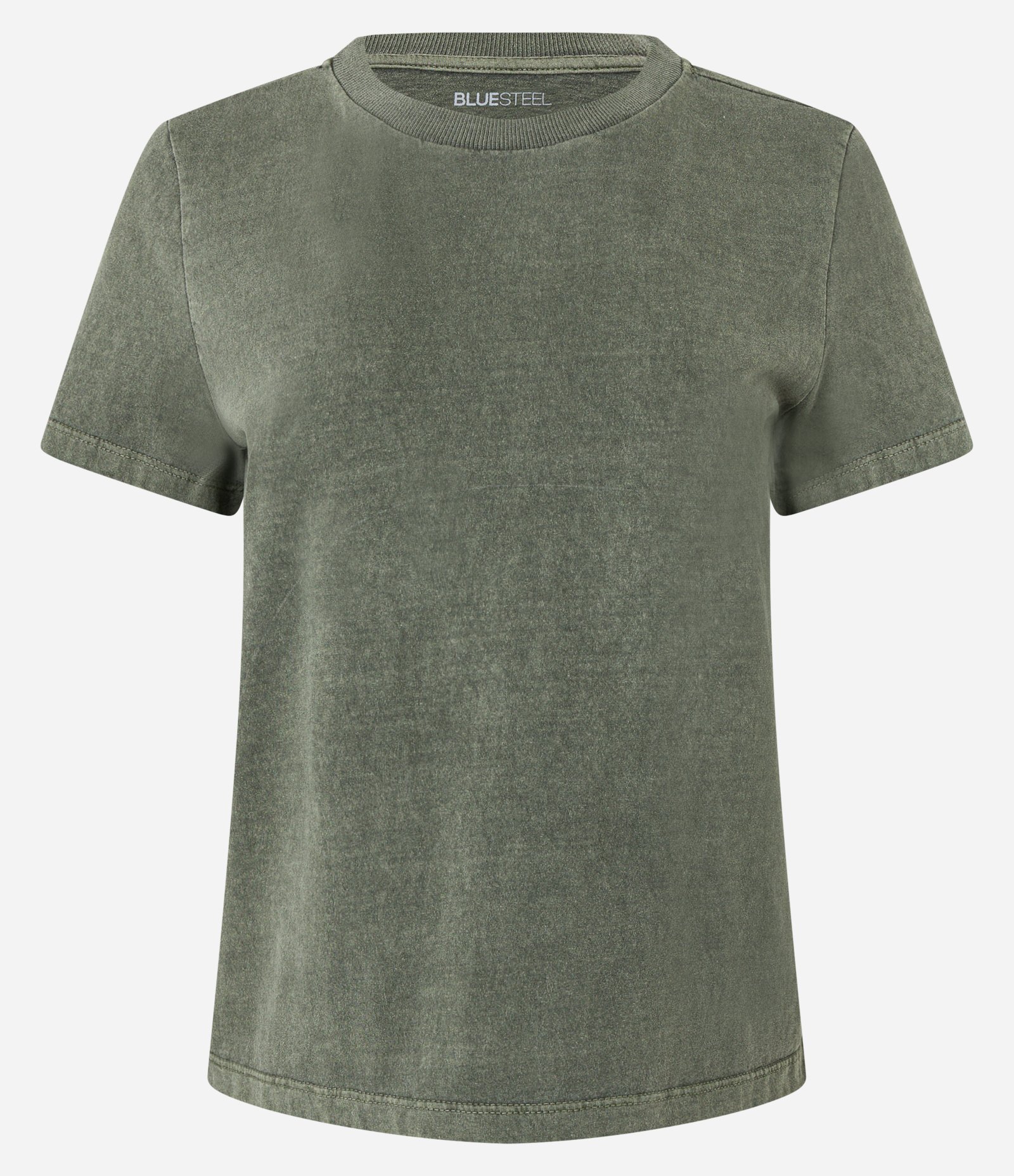 Camiseta T-shirt em Algodão Estonado Verde 4