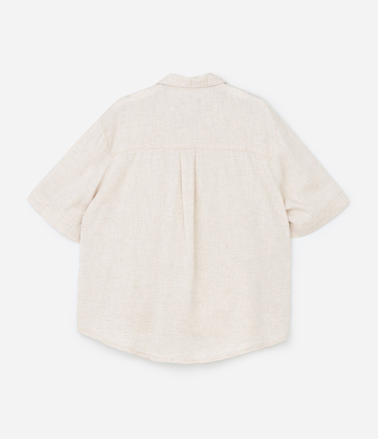 Camisa em Sarja com Bolsos Curve & Plus Size Off White 6