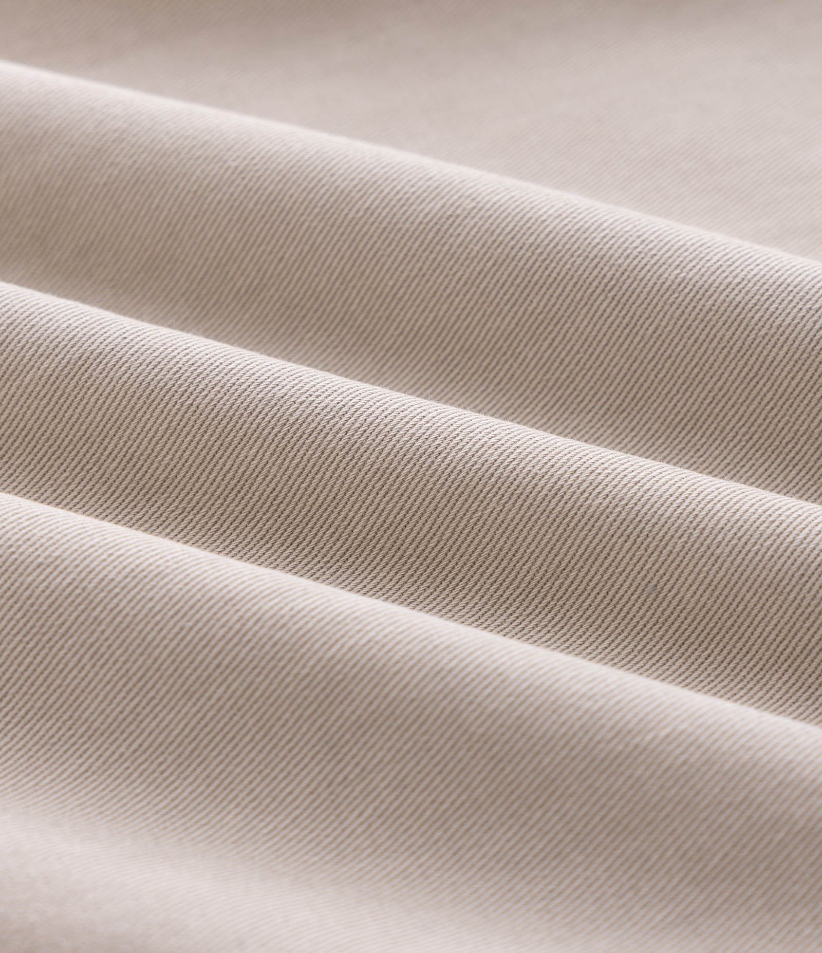 Camisa Overboxy em Sarja com Bolso Envelope Frontal Bege 3