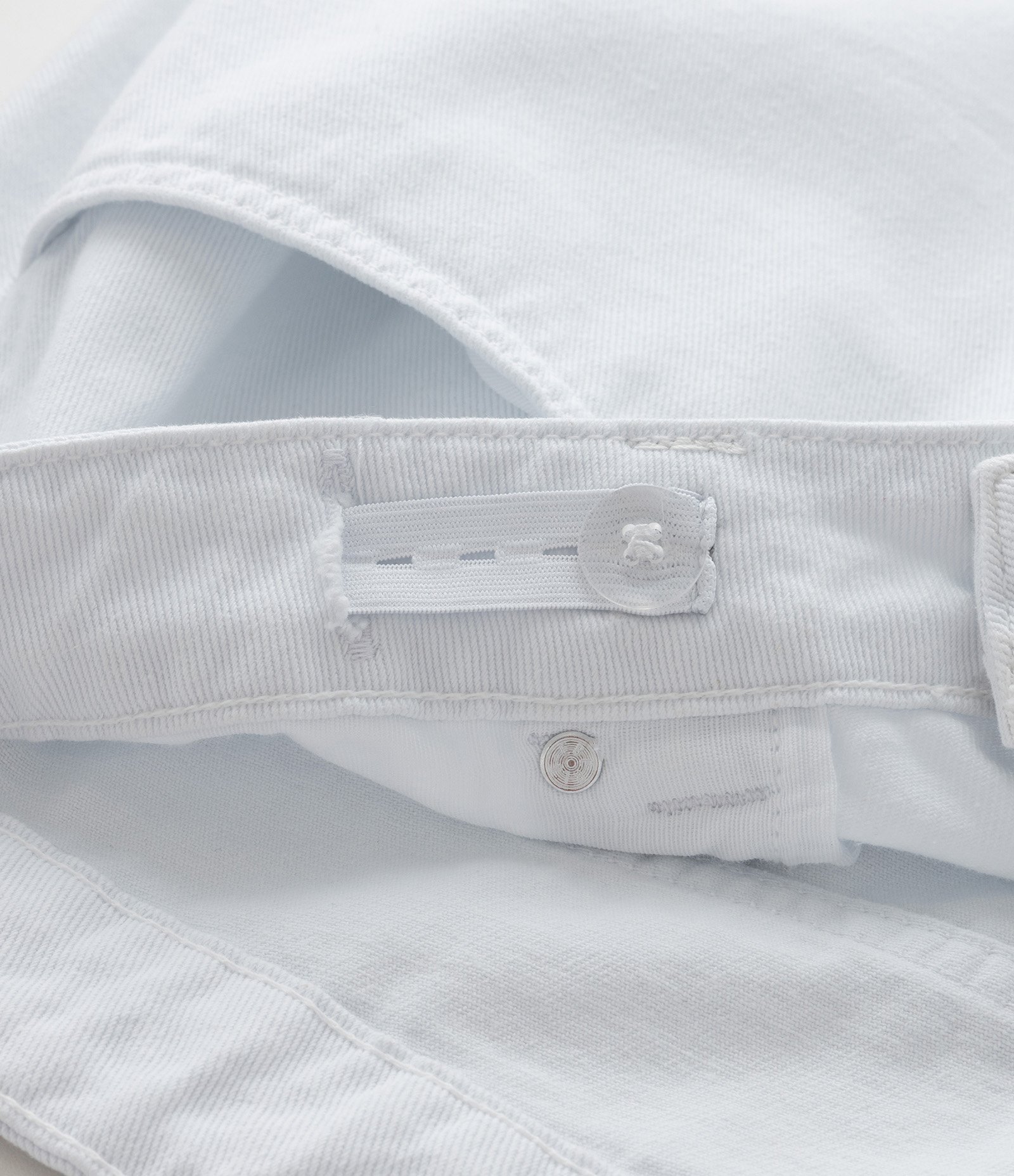 Calça Barrel em Sarja com Pences Curve & Plus Size Branco 3