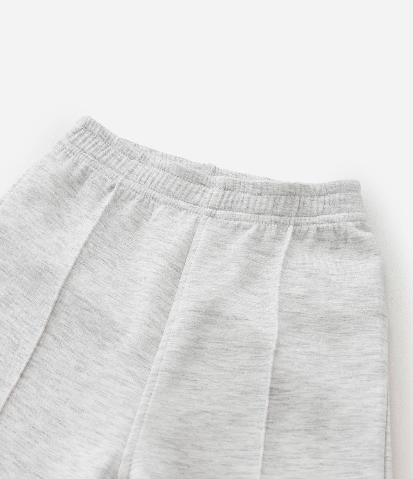 Calça Infantil Wide Leg em Moletom Sem Felpa – Tam 1 a 6 Anos Cinza Claro 6