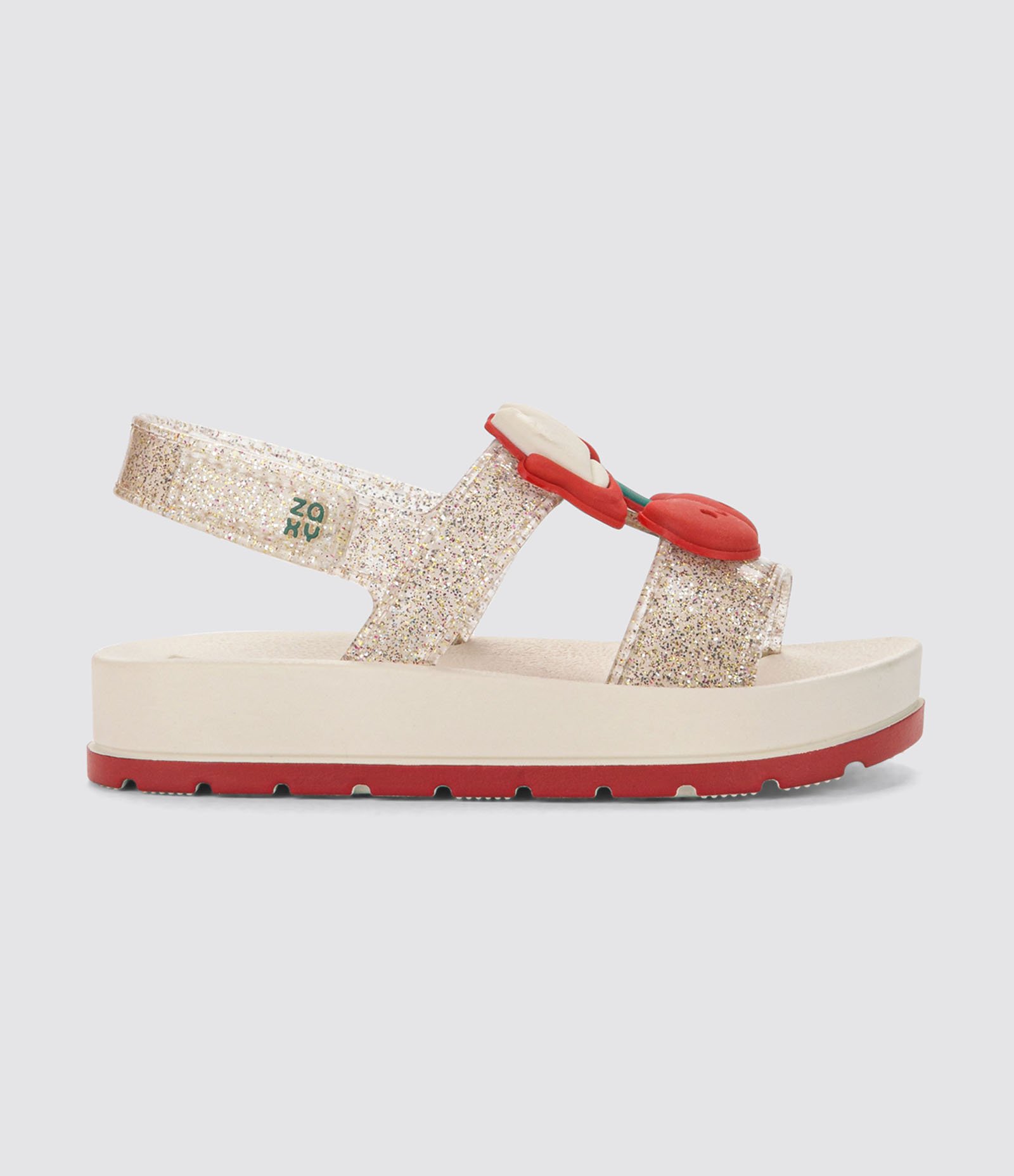 Sandália Infantil com Patch Cerejinha Zaxy Nina - Tam 19 ao 27 Bege 2