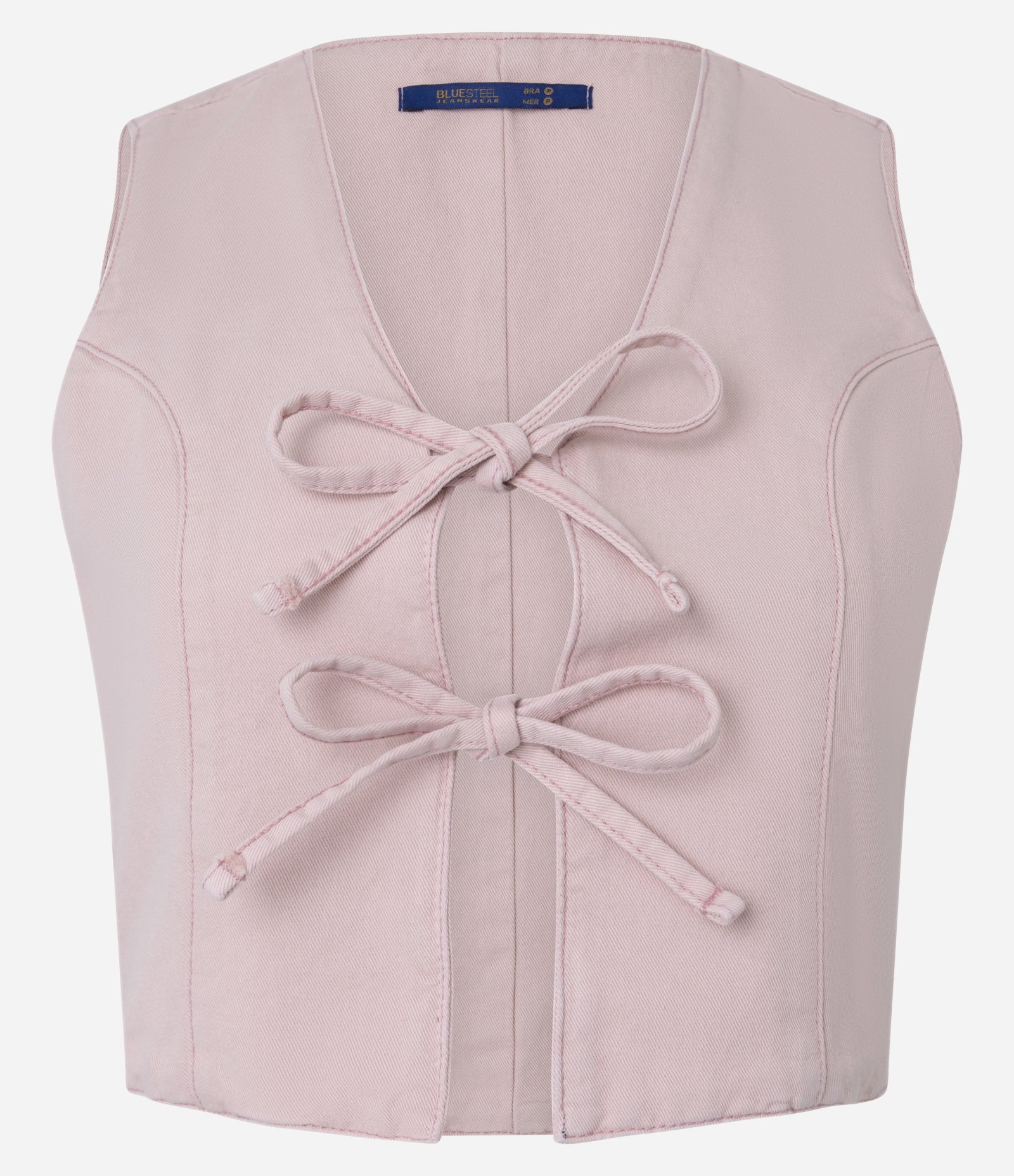 Colete em Sarja com Amarração Frontal Rosa 5