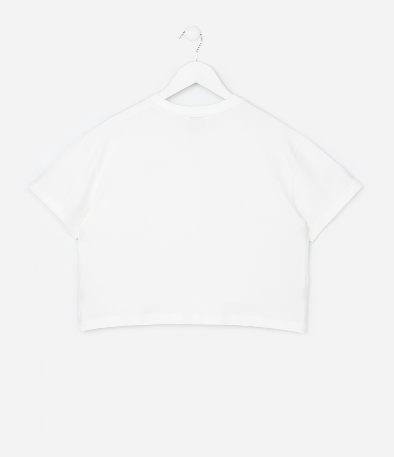 Camiseta Infantil Regular com Bordado de Laços - Tam 5 a 14 Anos Branco 2