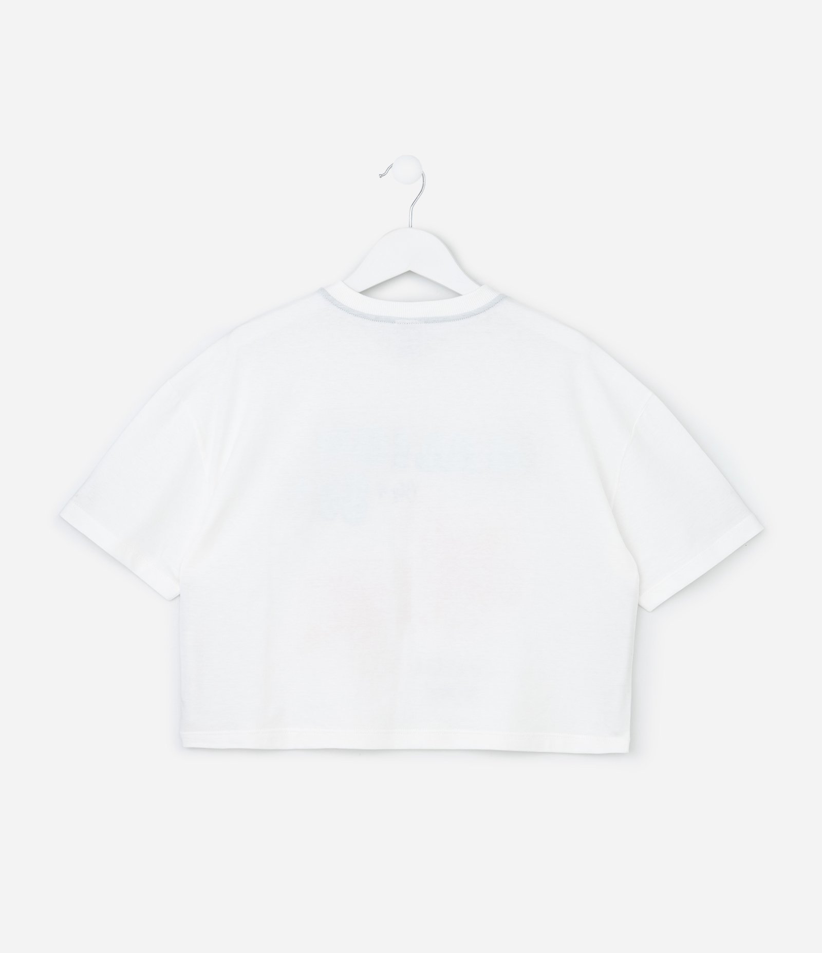 Camiseta Infantil Boxy com Estampa de Flores Malibu - Tam 7 a 16 Anos Branco 2