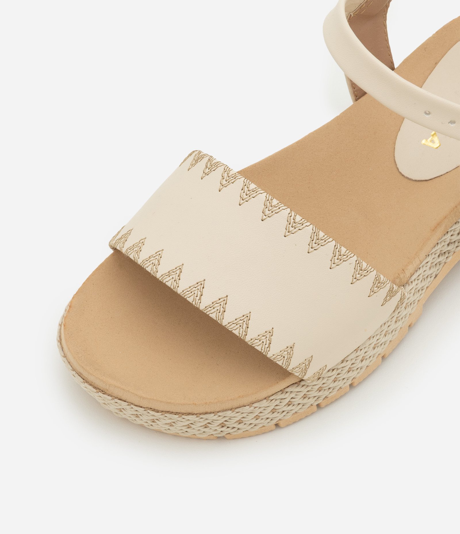 Sandália Infantil Platform com Detalhe de Crochê e Trançado - Tam 25 a 32 Bege 3